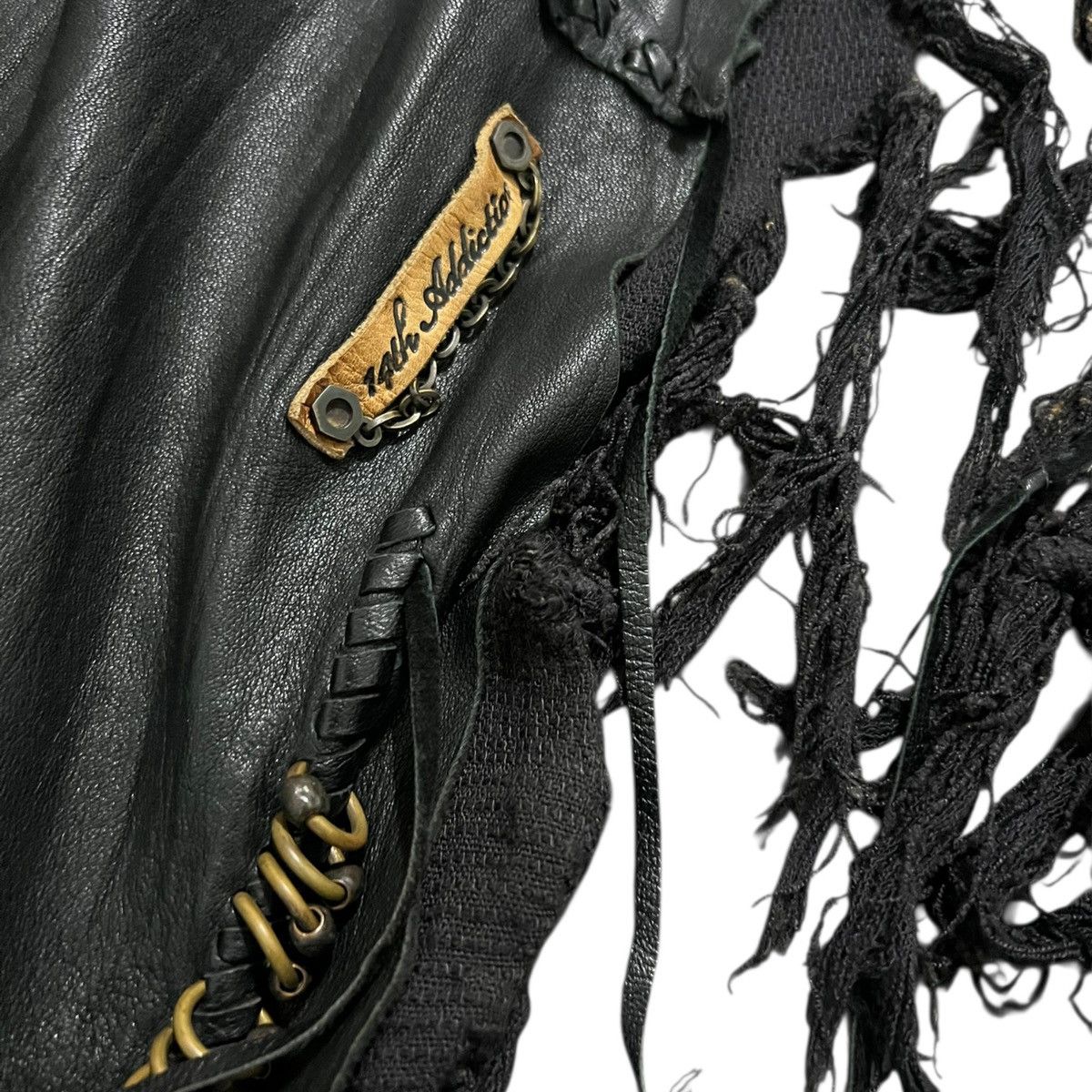 14th Addiction 14th addiction shearling leather amber scarf Size ONE SIZE - 5 Thumbnail