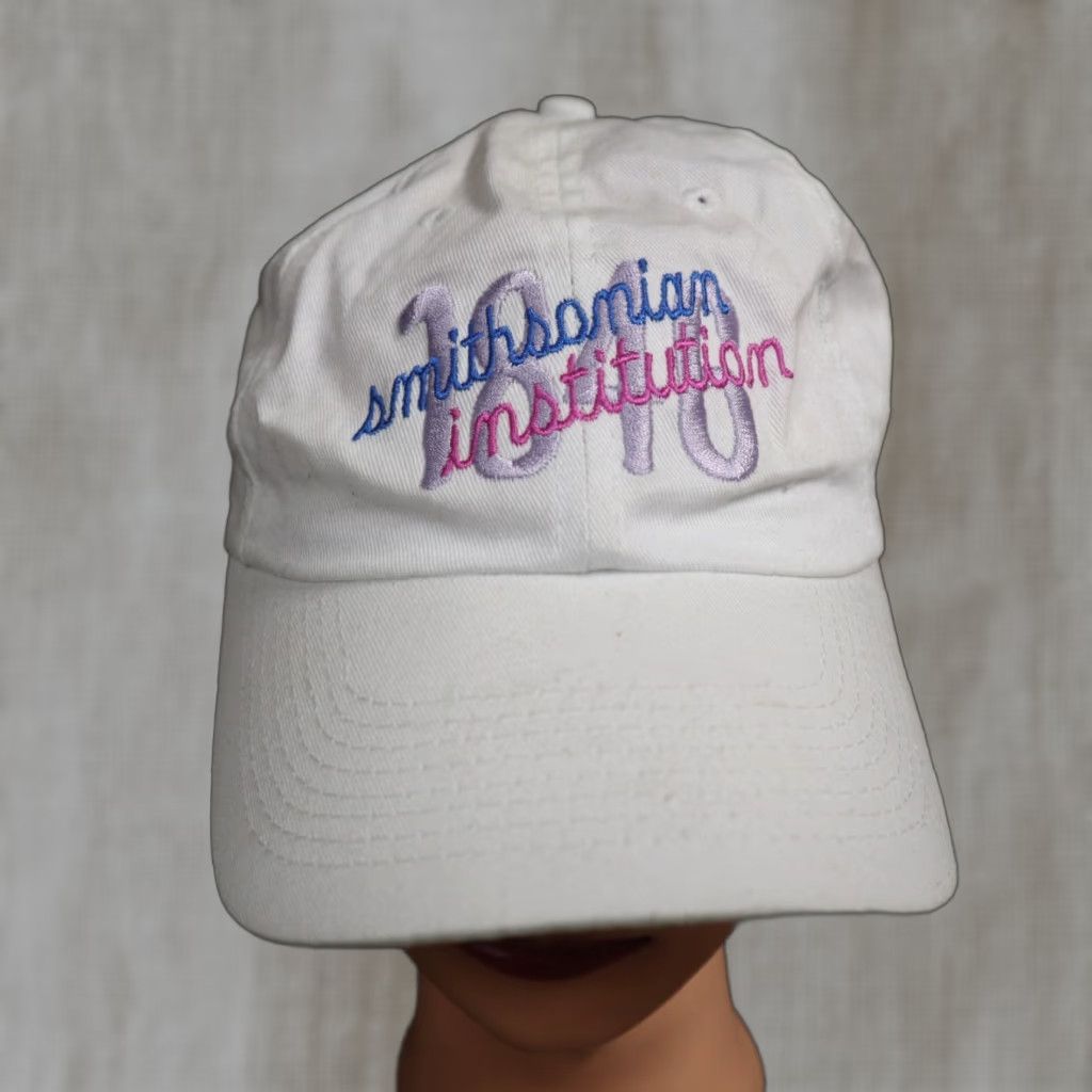 Vintage SMITHSONIAN Institution White Adult Adjustable Baseball Hat Cap Strapback Size ONE SIZE - 1 Thumbnail