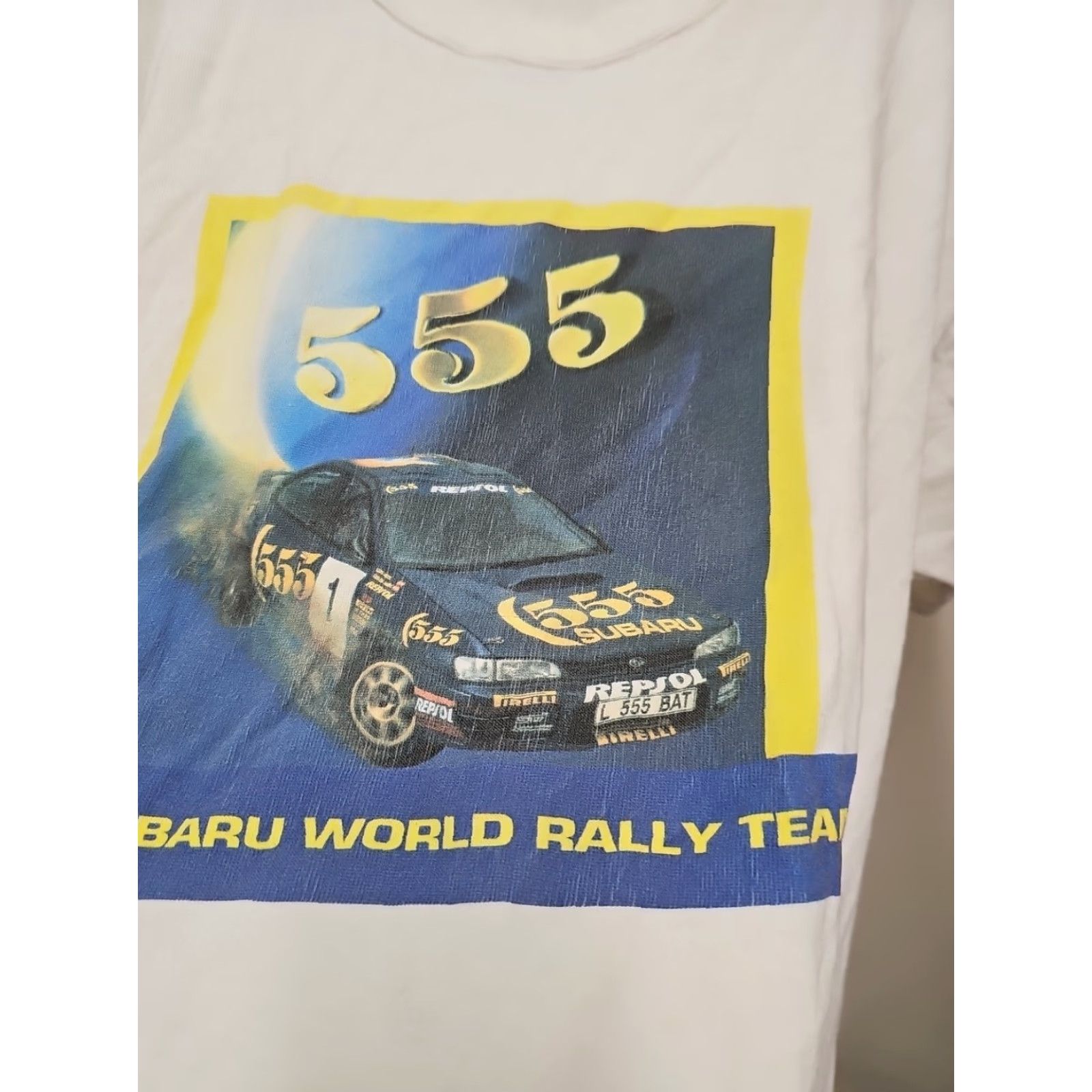 Vintage VINTAGE Subaru Racing Rally Team 555 Shirt Sweatshirt L Blue Embroidery 90s Mens Size US L / EU 52-54 / 3 - 5 Thumbnail