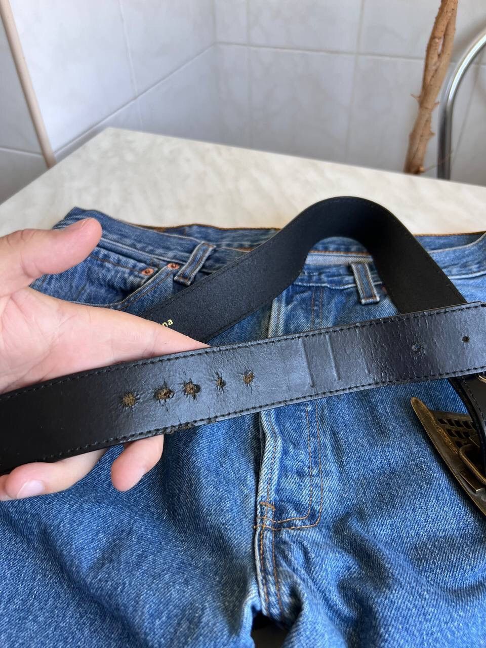 Japanese Brand Triumph motorcycle 2000s vintage leather bike moto belt y2k Size ONE SIZE - 6 Thumbnail
