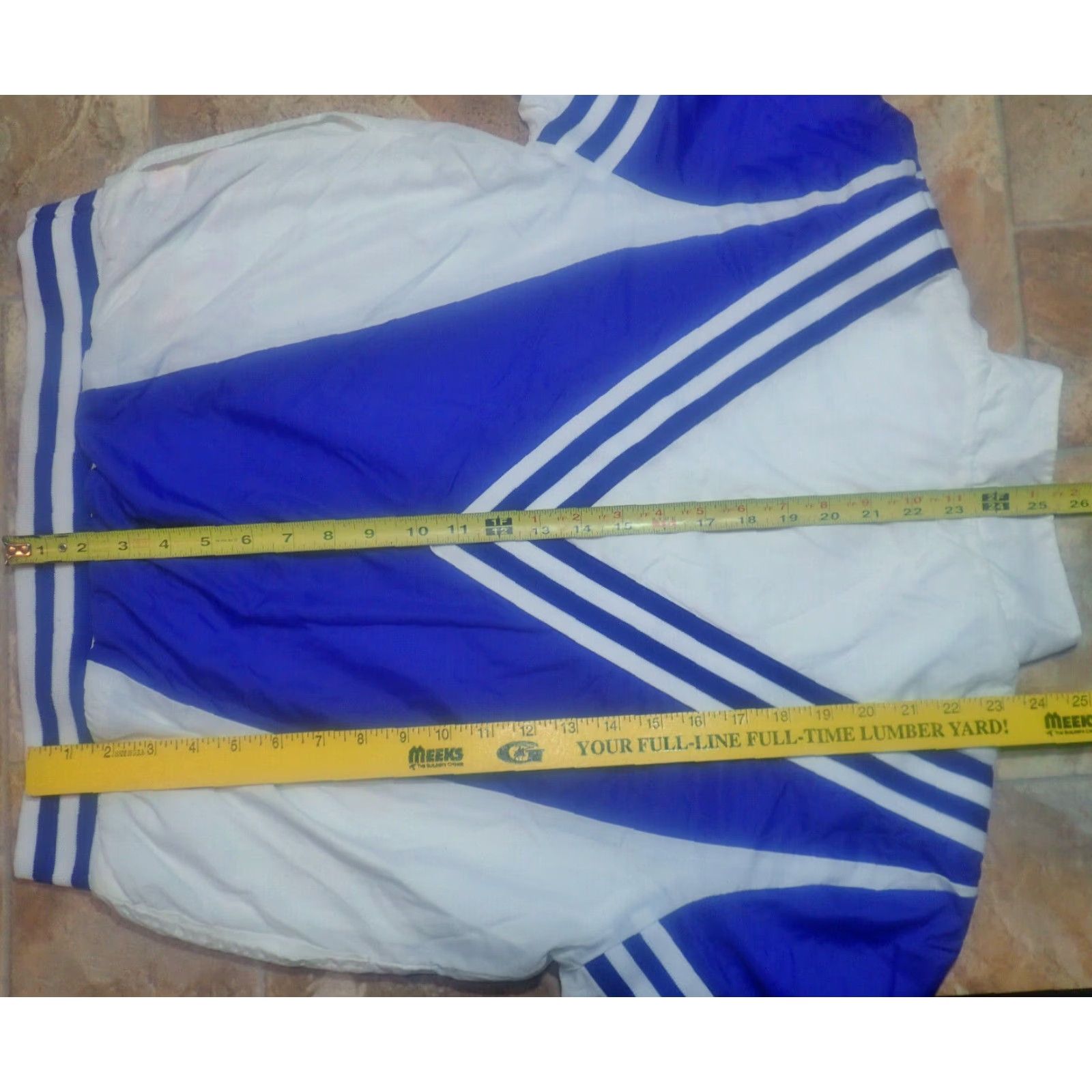 ESPIRIT VINTAGE Spirit Leader Cheerleader Women's Track Jacket 1/2 Zip Nylon Blue and White High School College All Seasons L Size L / US 10 / IT 46 - 7 Thumbnail