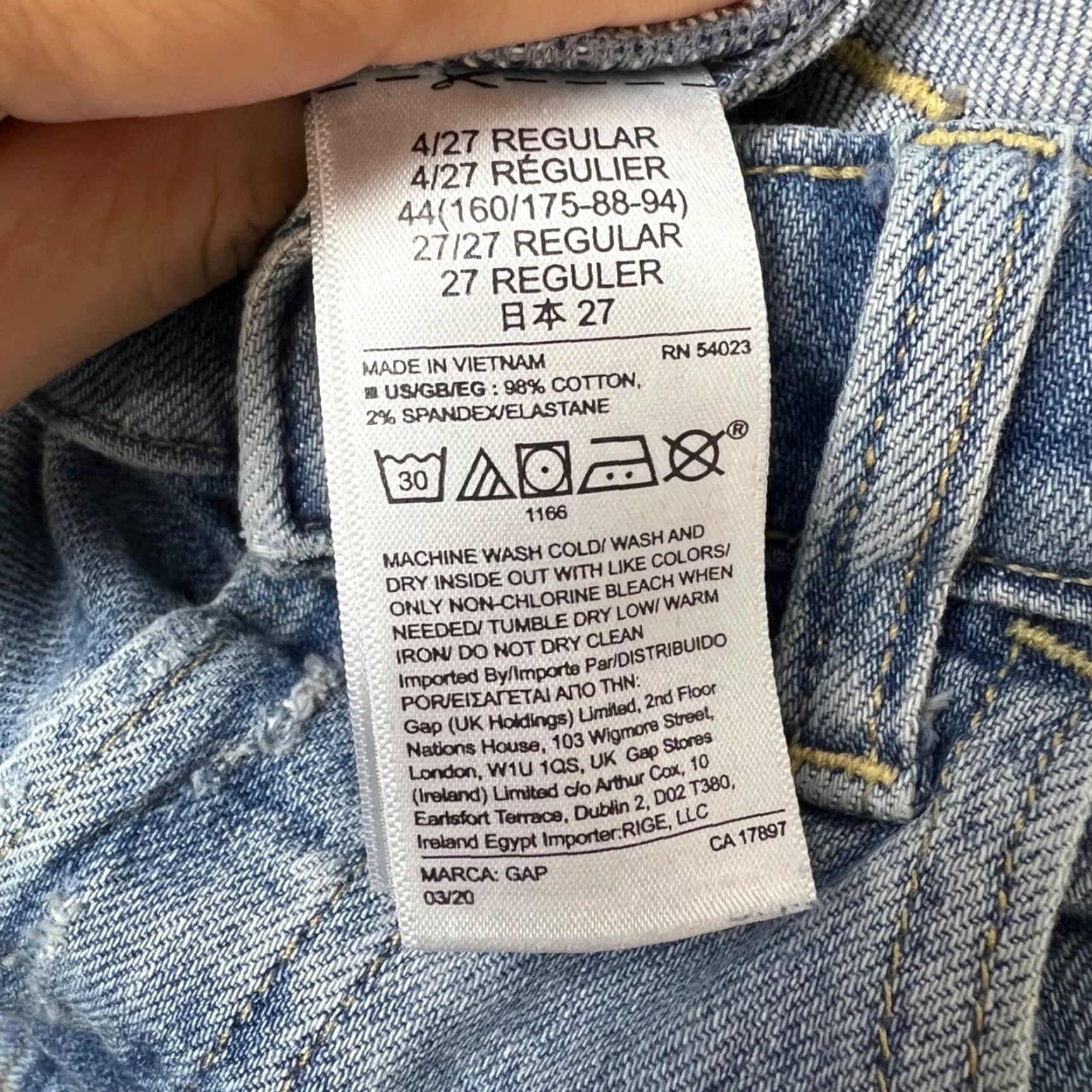Gap Gap High Rise Flare Jeans Blue 27R Womens 4 / 27 Regular Denim 5-Pocket Spring, Fall, Winter, Summer Mens Womens Girls? Size 27" / US 4 / IT 40 - 4 Thumbnail