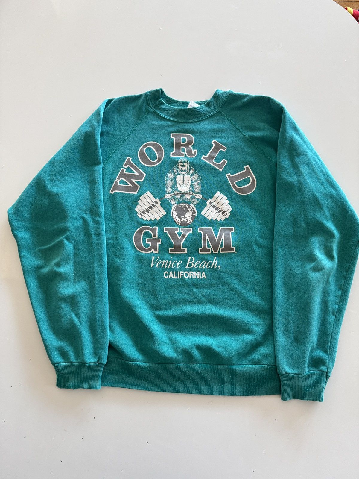 Vintage 90s MUSCLE high quality BEACH GYM sweater