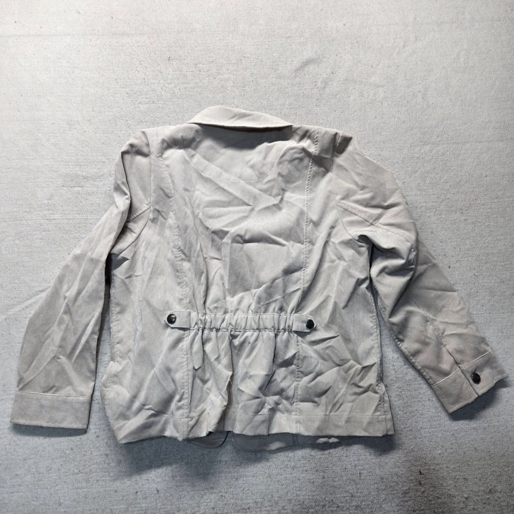 Vintage Christopher & Banks Jacket Adult 1X Brown Linen Blend Full Zip Collared Casual Travel Workwear Size XL / US 12-14 / IT 48-50 - 6 Thumbnail