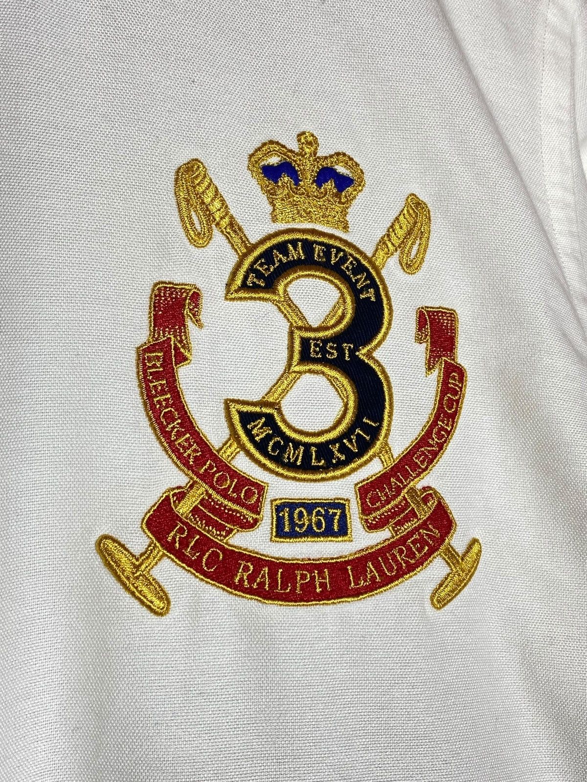 Polo Ralph Lauren VTG Ralph Lauren Bleecker Big Double Pony Crest Shirt Size XL / US 12-14 / IT 48-50 - 4 Thumbnail