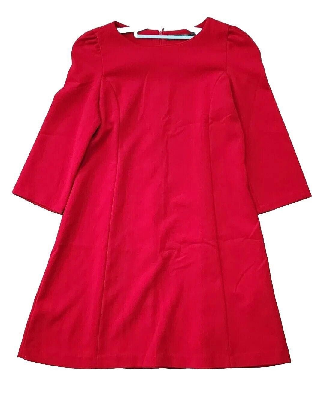 Zara Zara Trafaluc Dress Small Red 3/4 Sleeve Sheath Short Lined Size S / US 4 / IT 40 - 1 Thumbnail