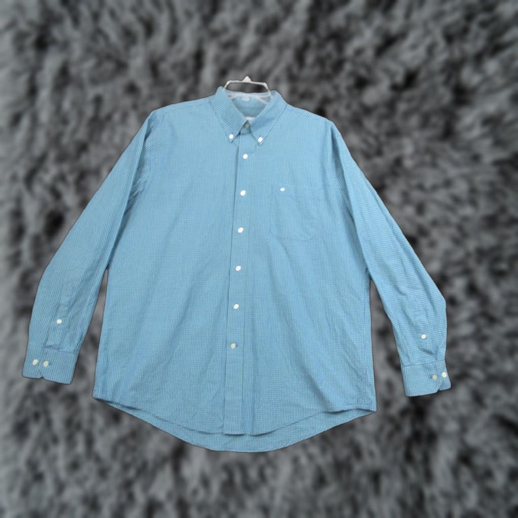 Southern Tide Southern Tide Shirt Mens XL Blue Green Gingham Button Down Skipjack Long Sleeve Size US XL / EU 56 / 4 - 1 Thumbnail