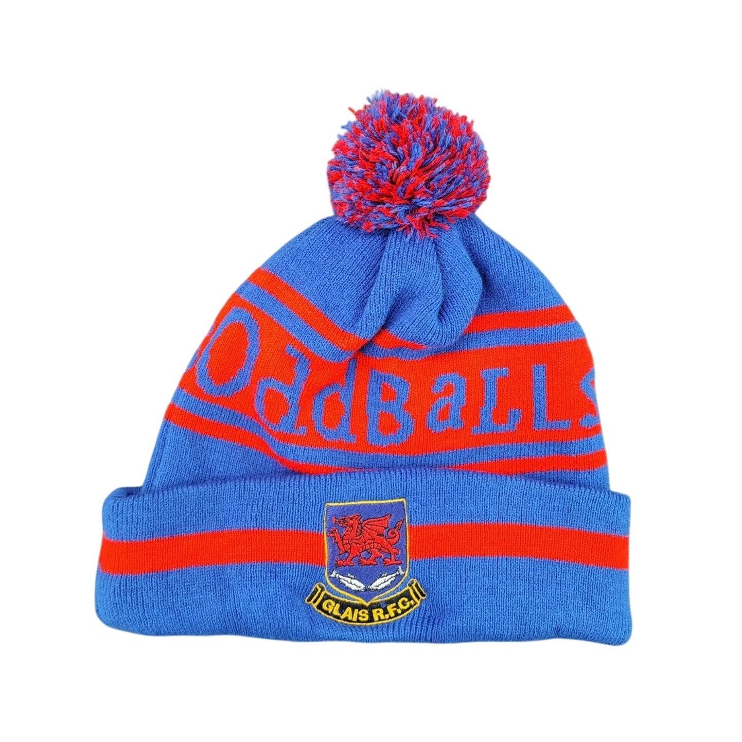 Other Oddballs Glais R.F.C. Blue Red Beanie Hat Stocking Cap Rugby Size ONE SIZE - 1 Thumbnail