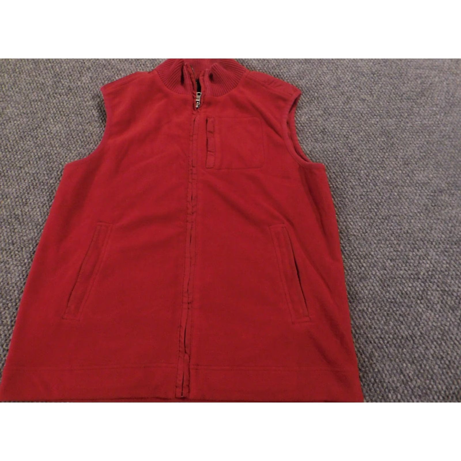 Banana Republic VINTAGE Banana Republic Mens Vest Medium Red Full Zip outerwear Size US M / EU 48-50 / 2 - 3 Thumbnail