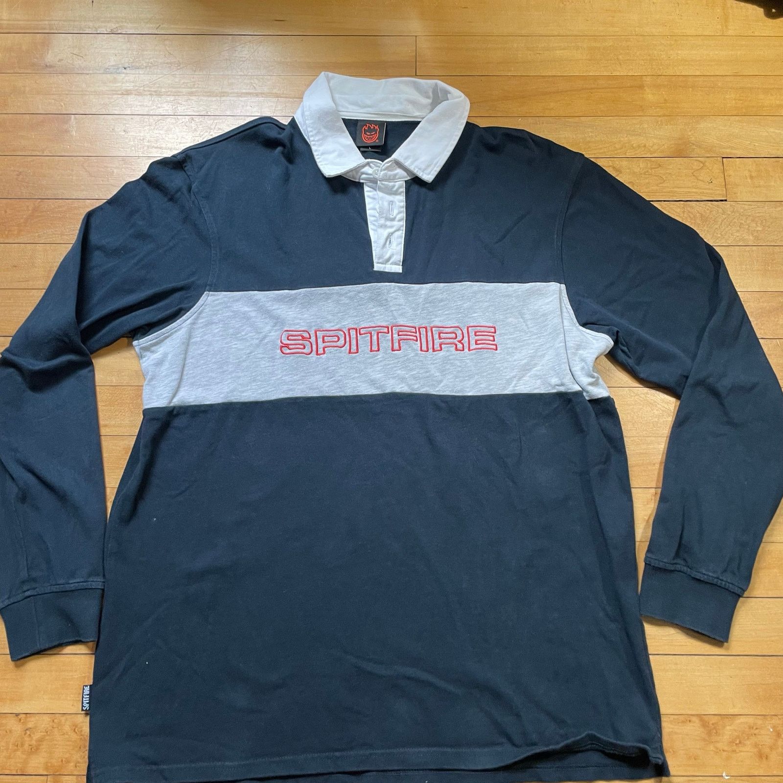 Spitfire Spitfire Rugby Shirt Long Sleeve Skate Streetwear Size L Size US L / EU 52-54 / 3 - 1 Thumbnail