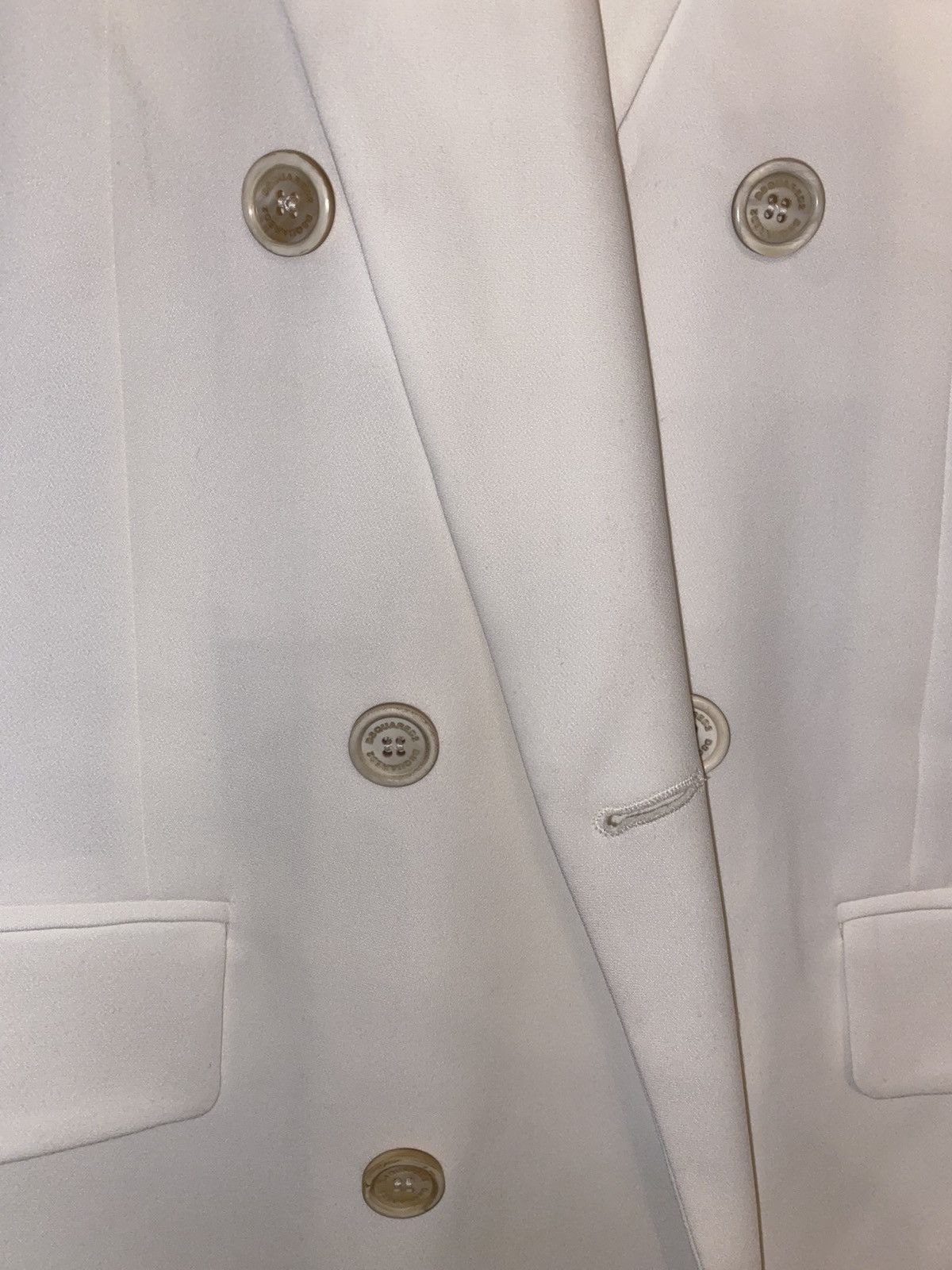 Dsquared2 DSQUARED2 White Blazer Size 40R - 2 Thumbnail