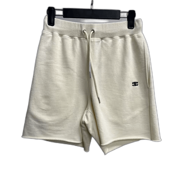 Celine Celine Ivory Logo Print Relaxed Shorts Size 41" - 1 Thumbnail