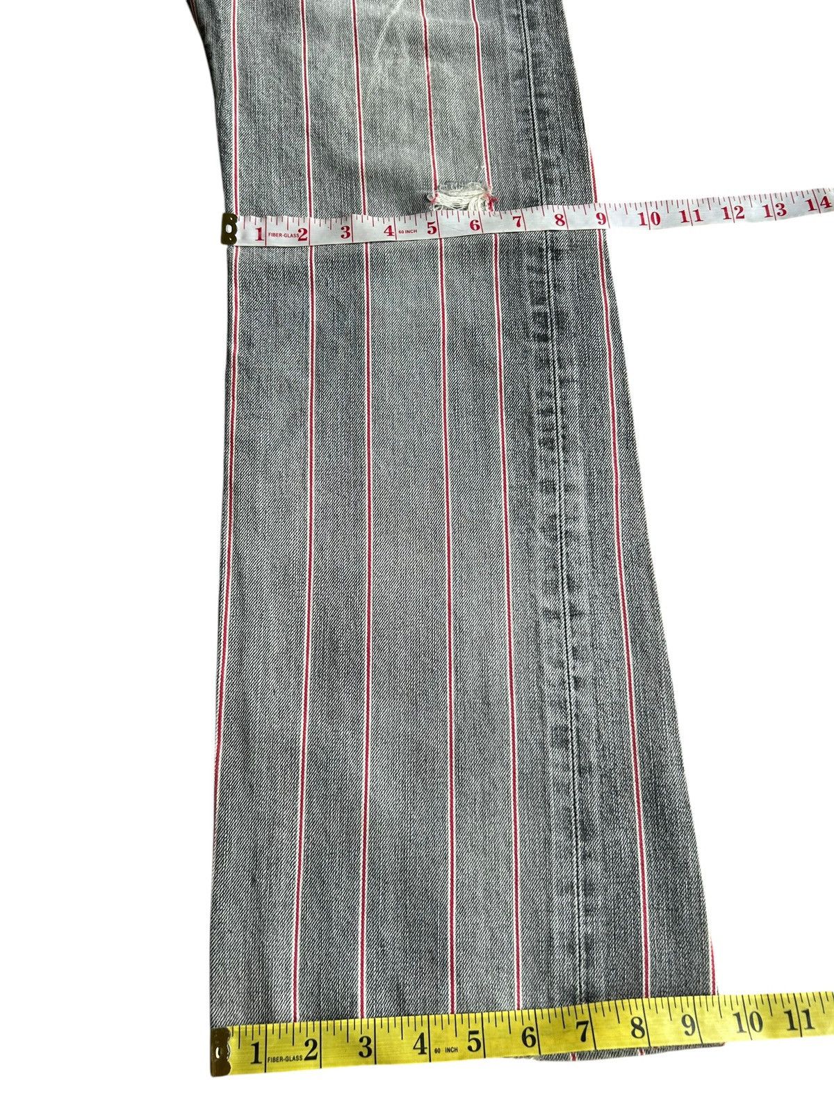 If Six Was Nine × Japanese Brand × Kapital 🔥FLARE EDWIN SELVEDGE🔥 Distressed Denim Size US 32 / EU 48 - 14 Thumbnail