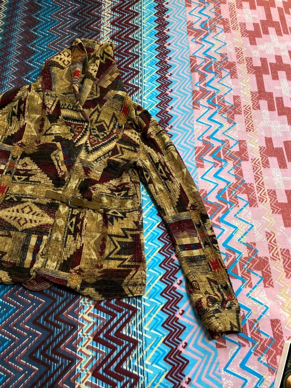 Lauren Ralph Lauren × Polo Ralph Lauren × Ralph Lauren LRL Ralph Lauren Jeans Aztec Long Sleeve Blouse Size S / US 4 / IT 40 - 20 Thumbnail