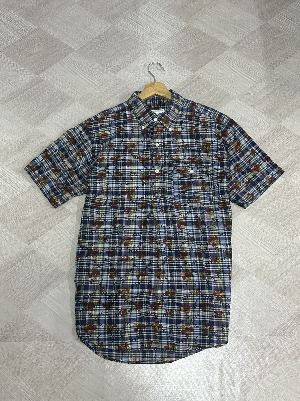 Engineered Garments SS17 Engineered Garments Floral Half Button Shirt Size US M / EU 48-50 / 2 - 19 Thumbnail