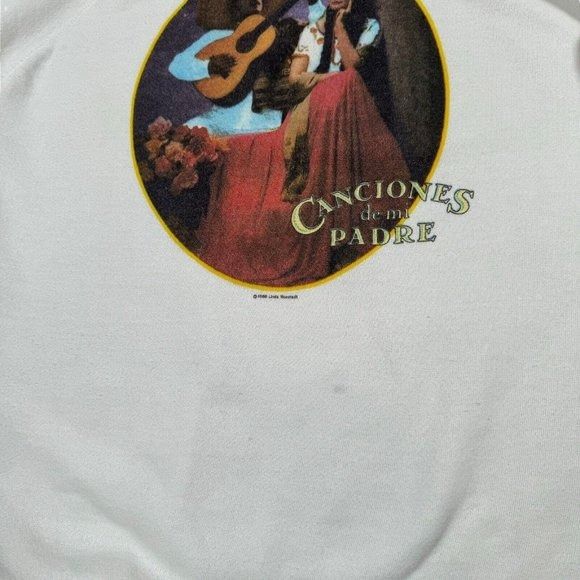 Vintage Vintage 1988 Linda Ronstadt Canciones De Mi Padre Sweatshirt Size US XL / EU 56 / 4 - 5 Thumbnail
