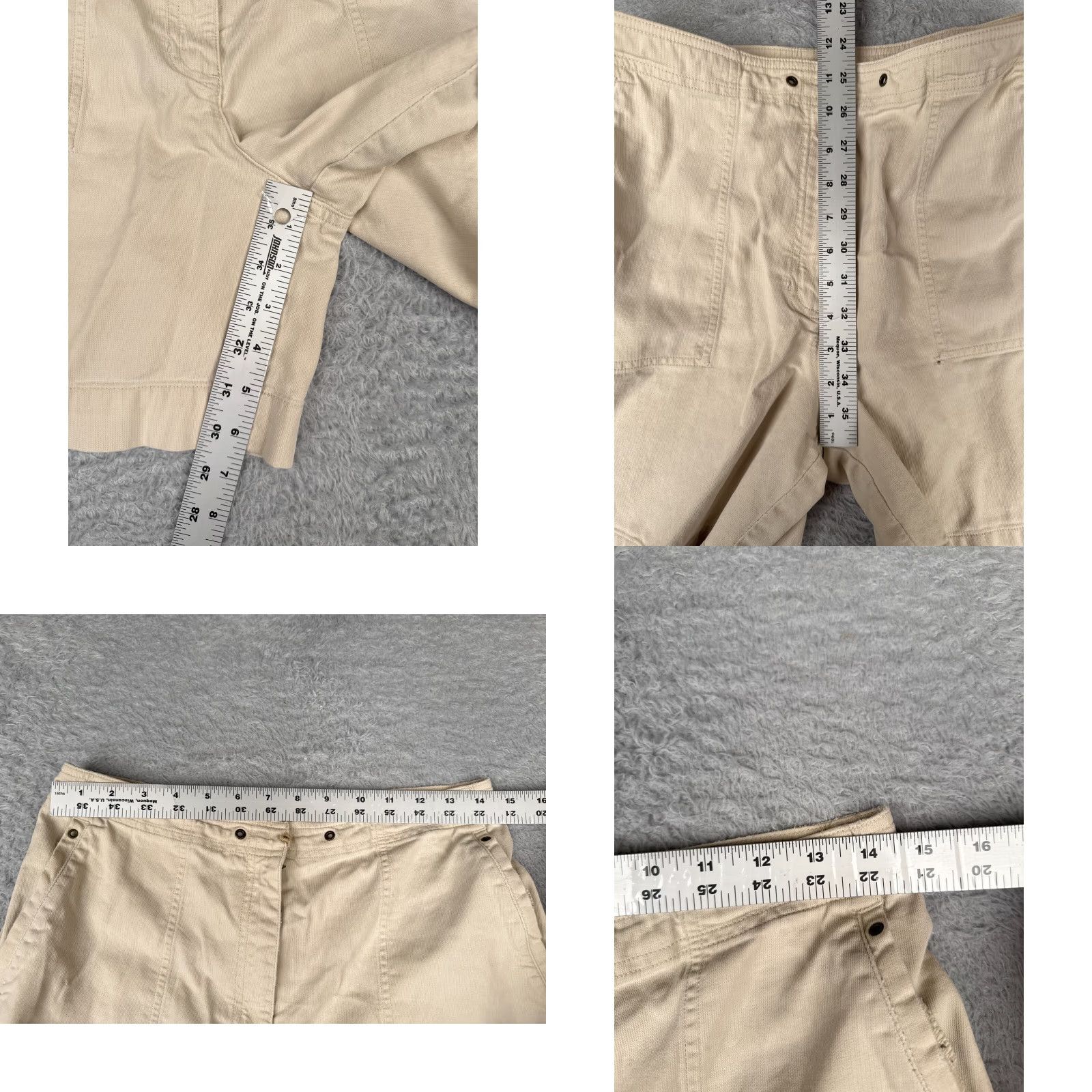 Ralph Lauren VINTAGE Lauren Ralph Lauren Shorts Womens 8 Cargo Beige Cotton 5-Pocket Regular Inseam 6.5" Adult Womens Size 30" / US 8 / IT 44 - 8 Thumbnail
