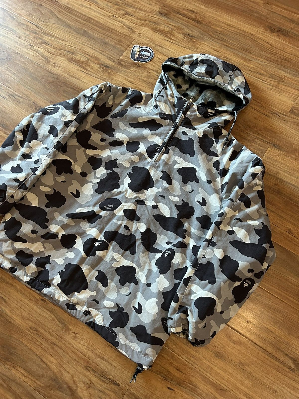 Bape OG Bape Snow Camo Quarter Zip Fleece Jacket Size US M / EU 48-50 / 2 - 3 Thumbnail