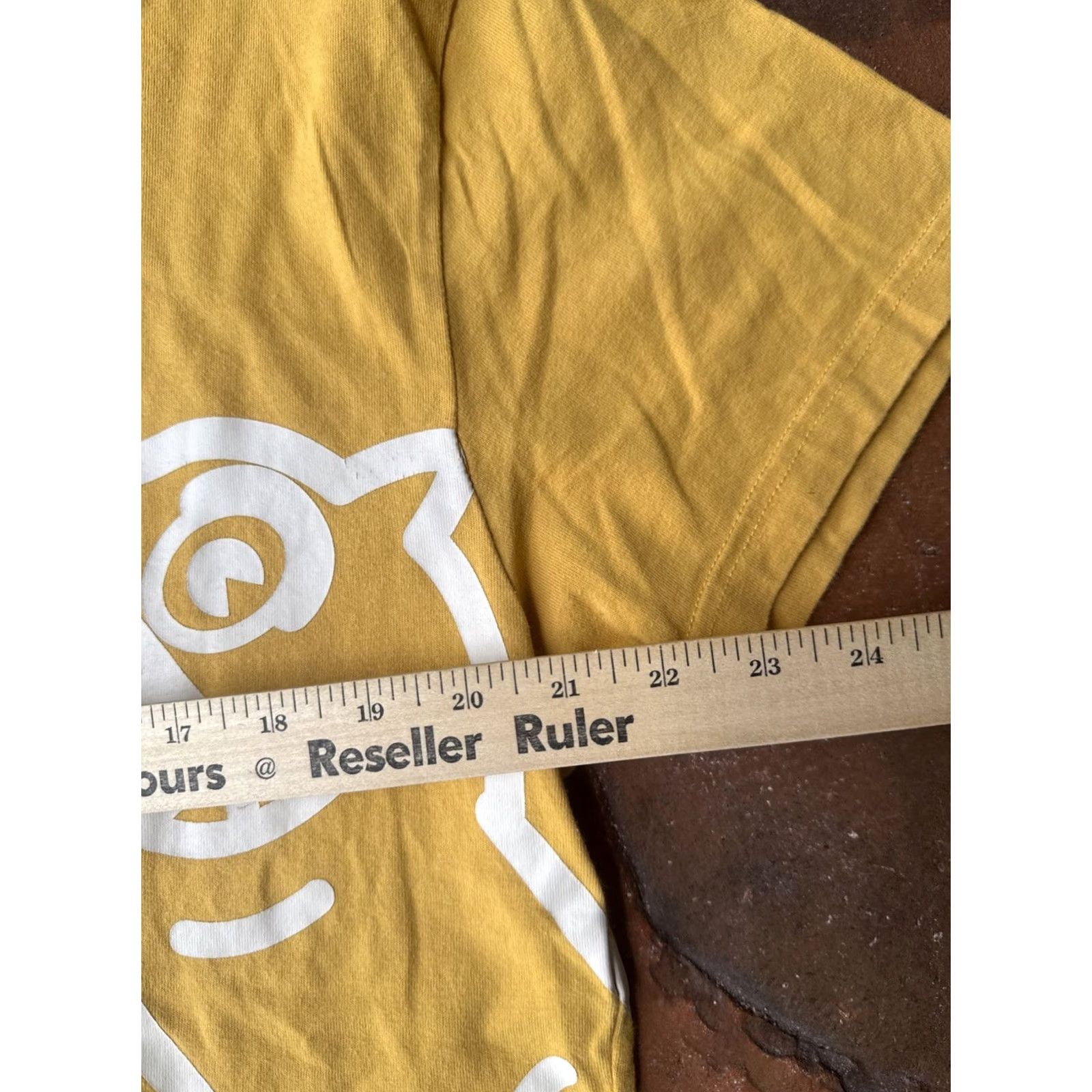 Vintage Billionaire Boys Club Ice Cream Running Dog T-Shirt Large Double-Sided Mens Short Sleeve Crew Neck Yellow Cotton Knit Logo Graphic Print 2010-2019 Size US L / EU 52-54 / 3 - 4 Thumbnail