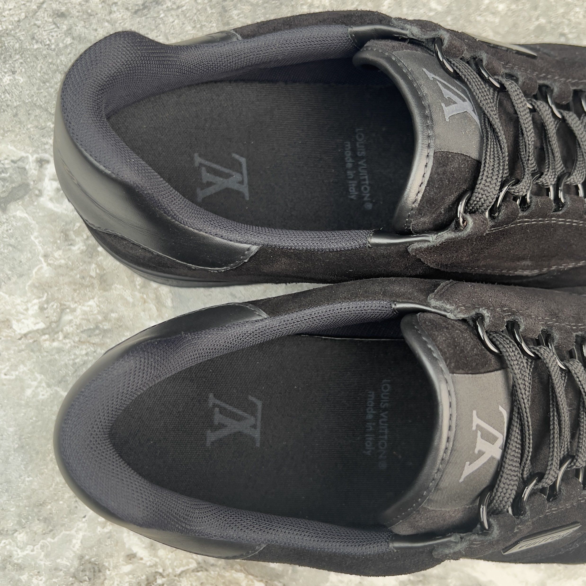 Louis Vuitton LV Trainer Sneakers Monogram Black Suede Size US 9 / EU 42 - 8 Thumbnail