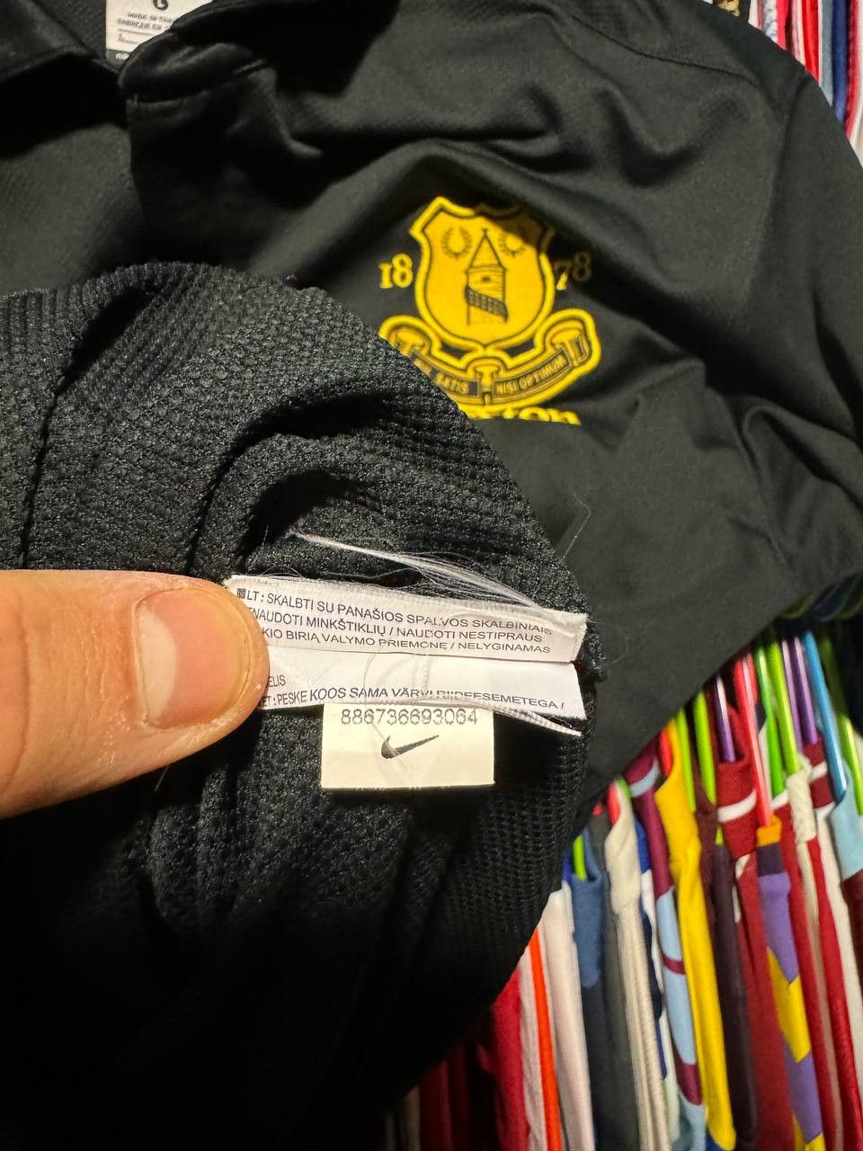 Nike × Vintage FERGUSON Vintage Everton 2012/13 Nike Soccer Jersey Size US L / EU 52-54 / 3 - 18 Thumbnail