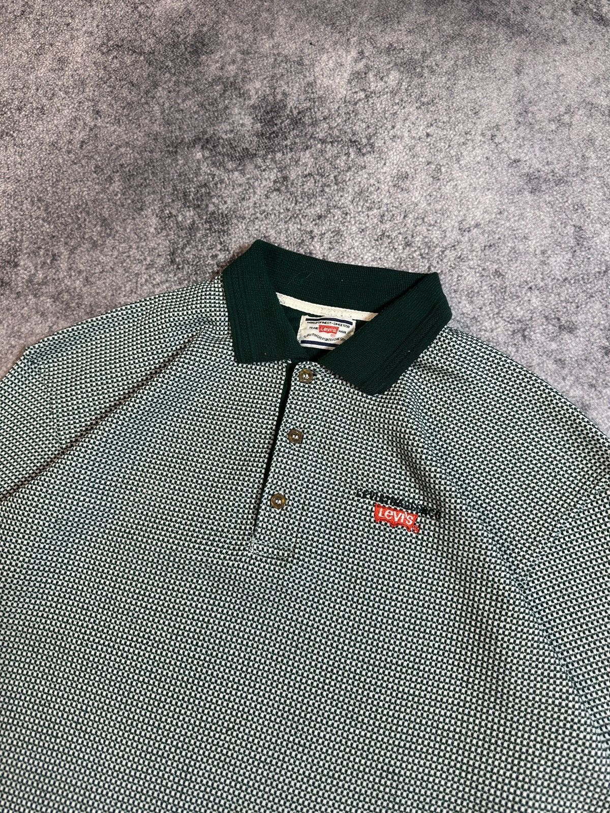 Levi's × Vintage Vintage Levi’s Rugby Polo Long Streetwear 90s Rare VTg Size US L / EU 52-54 / 3 - 2 Thumbnail