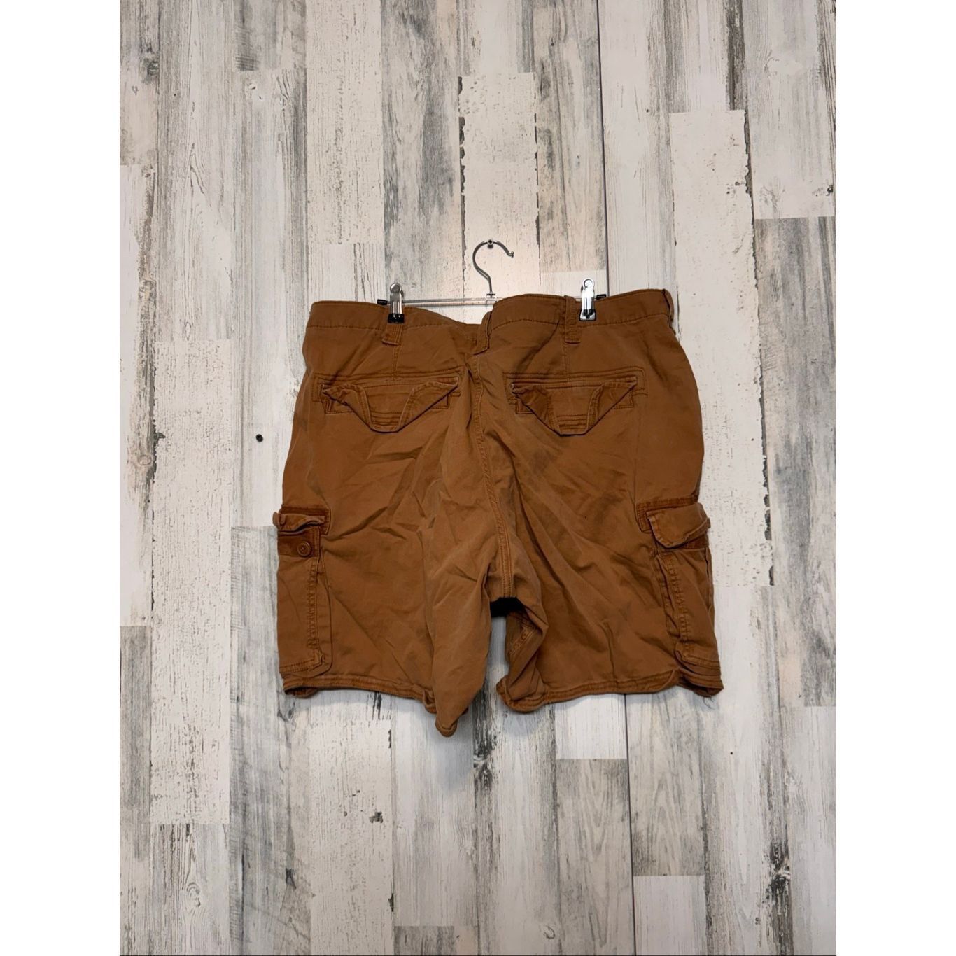 George George Men’s Brown Cargo Shorts Size 44 Stretch Cotton Utili Size US 44 / EU 60 - 4 Thumbnail