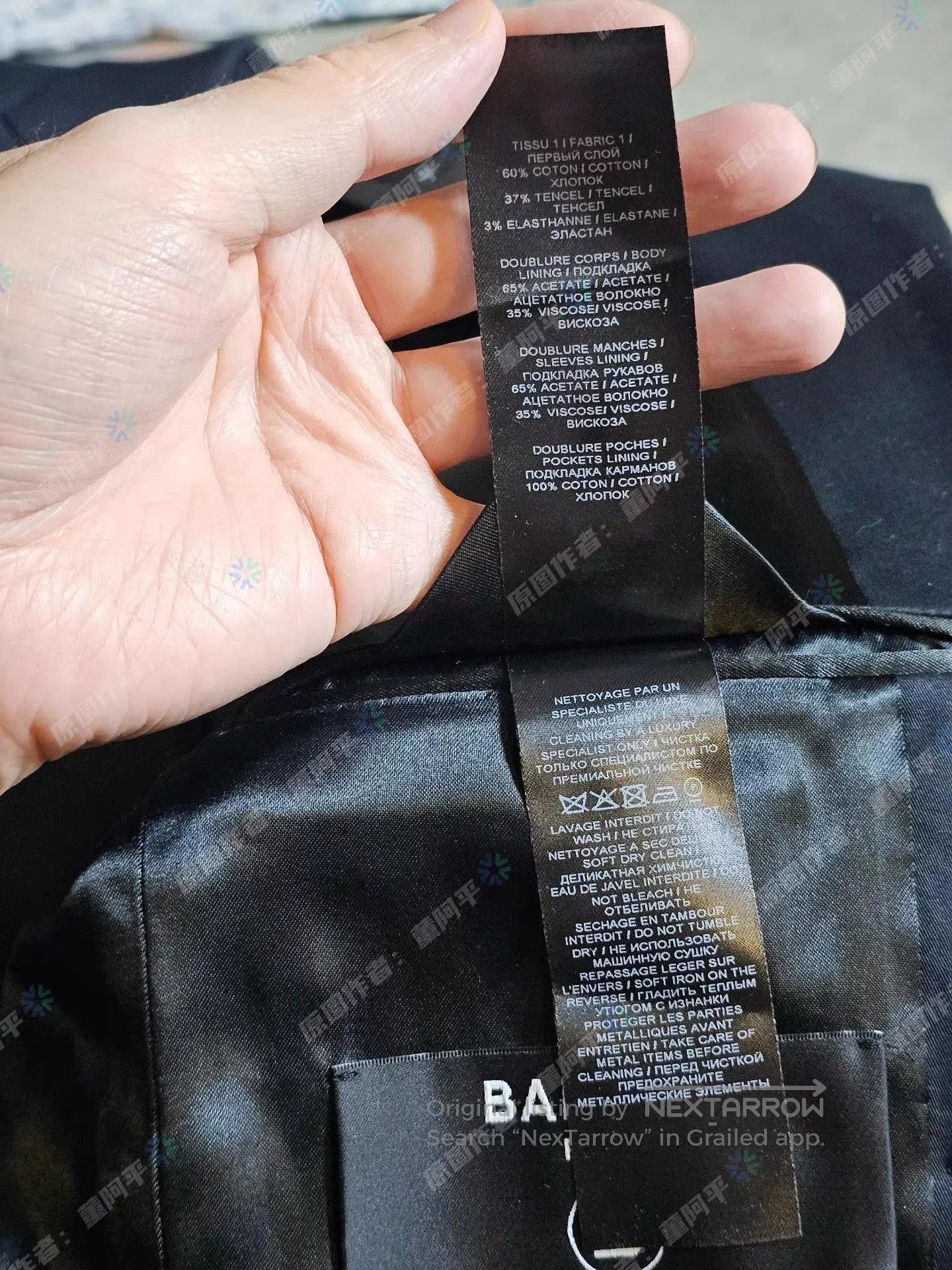 Balmain Double-Breasted Black Blazer. Size US M / EU 48-50 / 2 - 8 Thumbnail