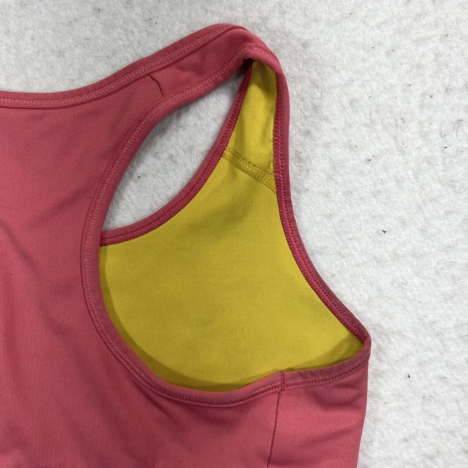 Nike Nike Livestrong Pink Yellow Athletic Racerback Sports Bra Size ONE SIZE - 9 Thumbnail