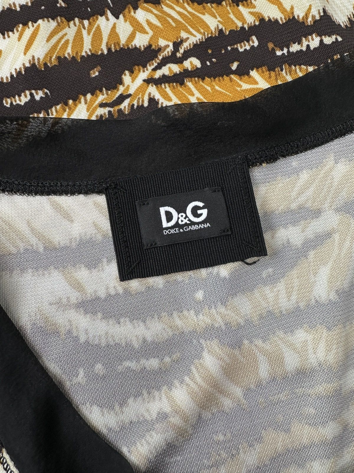 Dolce & Gabbana DOLCE & GABBANA Sleeveless Tiger Animal Print Viscose Dress Size S / US 4 / IT 40 - 9 Thumbnail