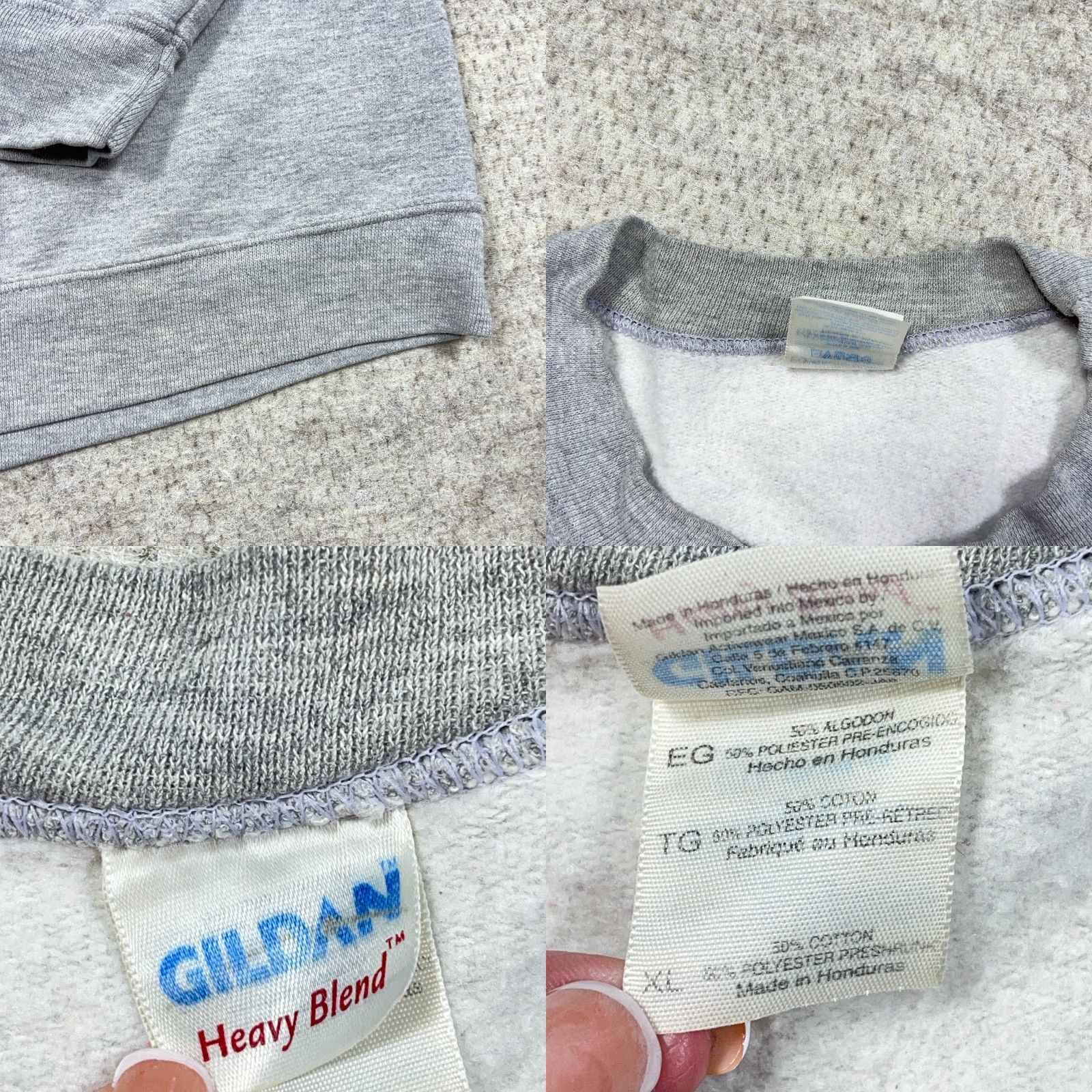 Gildan VINTAGE Daytona 500 Sweatshirt Men XL Gray Crewneck Gildan Logo 90s Retro Classic Nascar Tattoo Pullover Knit Sweatshirt Size US XL / EU 56 / 4 - 8 Thumbnail