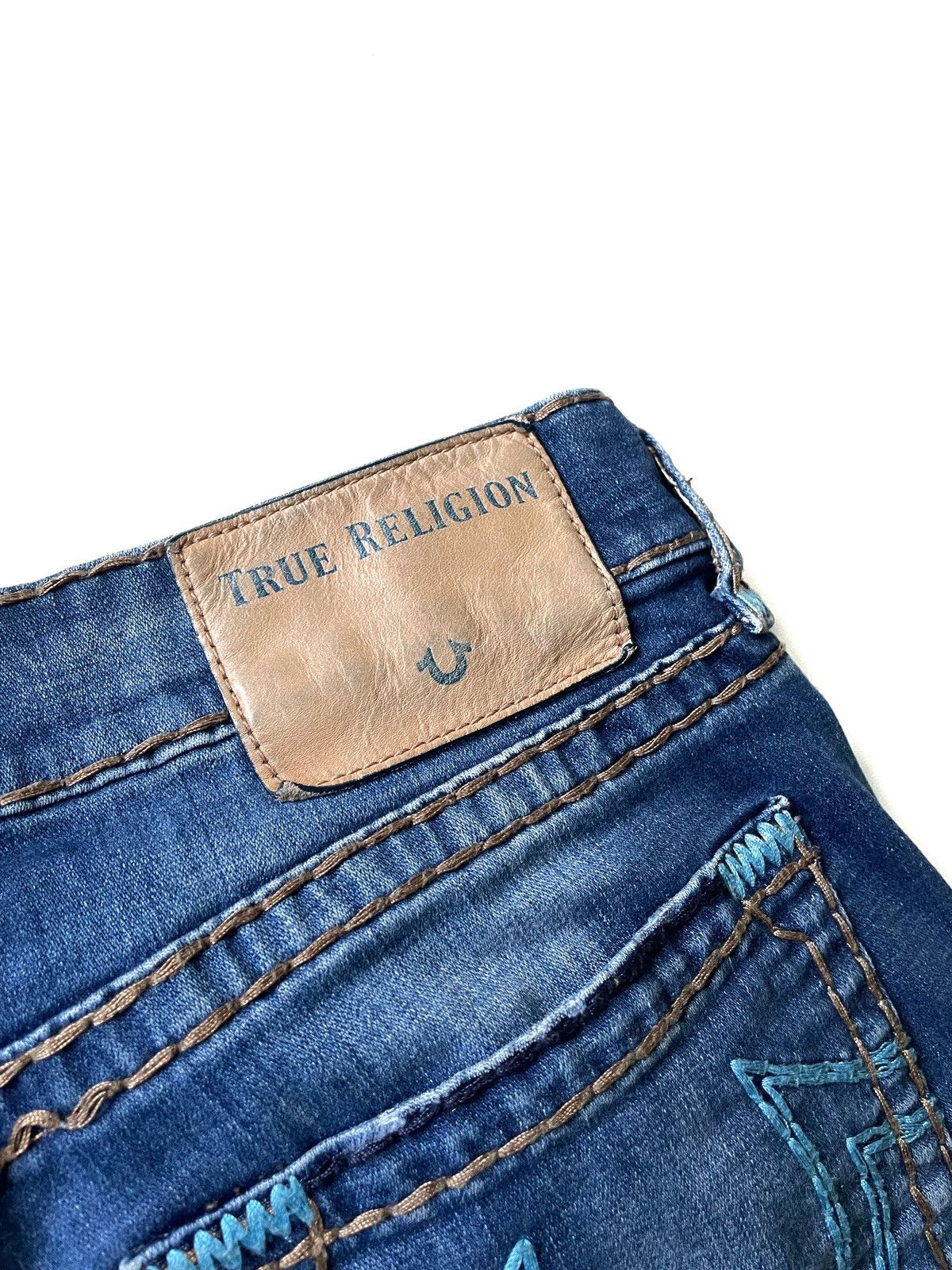 True Religion True Religion Men Blue Jeans Size 32 Super T Relaxed Skinny Size US 32 / EU 48 - 8 Thumbnail