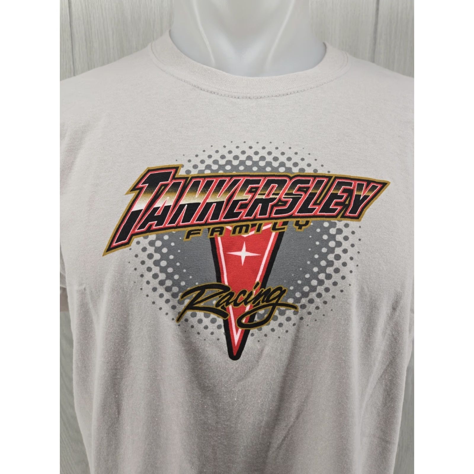 Gildan SPOT Tankersley Family Racing Pontiac Firebird Graphic T-Shirt Size L Khaki Mens Short Sleeve Vintage No Size US L / EU 52-54 / 3 - 4 Thumbnail