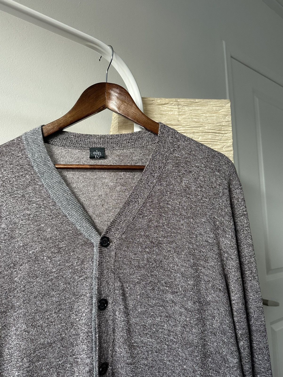 Eleventy ELEVENTY Linen/ Cotton Knit Cardigan Sweater Size L Size US L / EU 52-54 / 3 - 5 Thumbnail