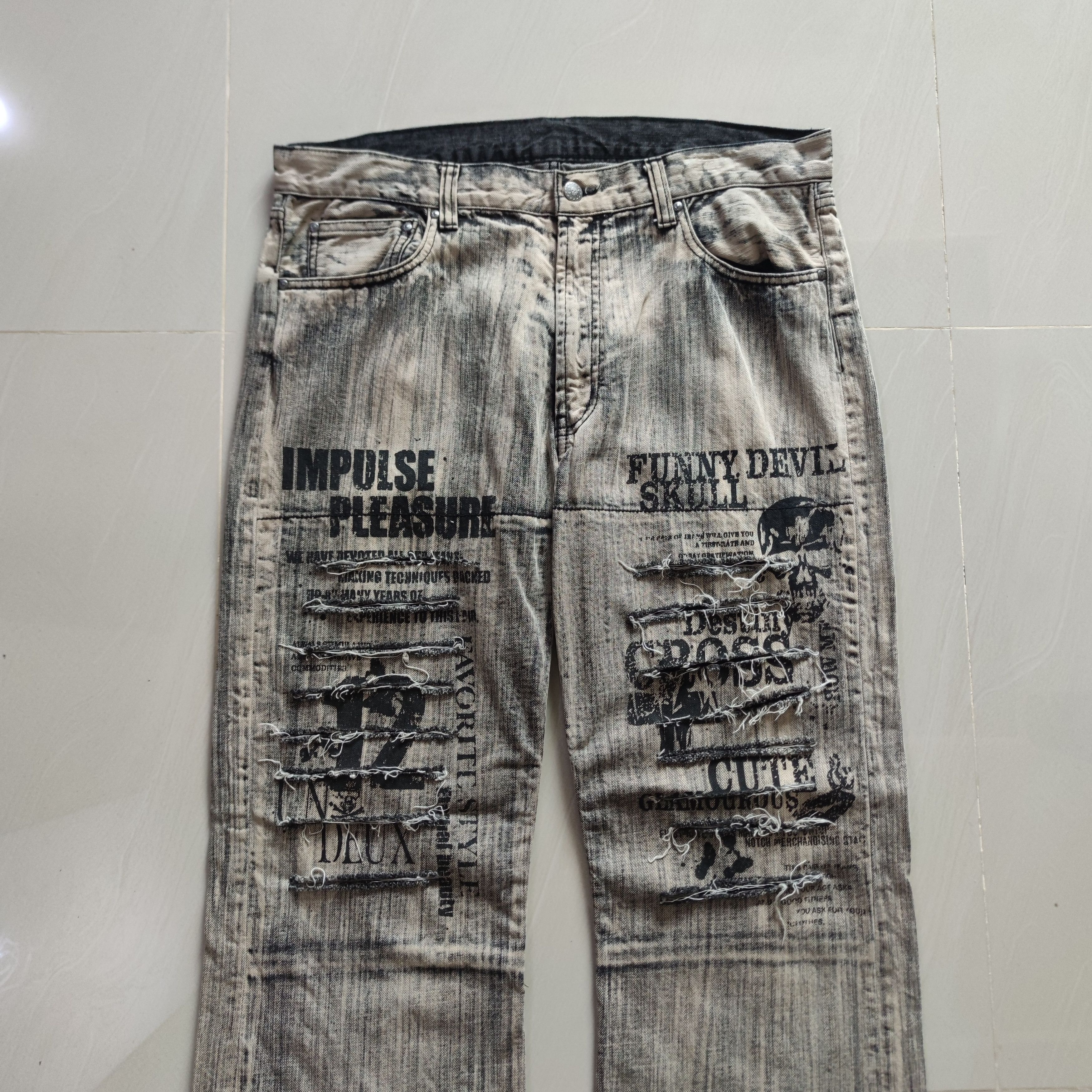 Seditionaries DISTRESSED SKULL DENIM Size US 36 / EU 52 - 4 Thumbnail