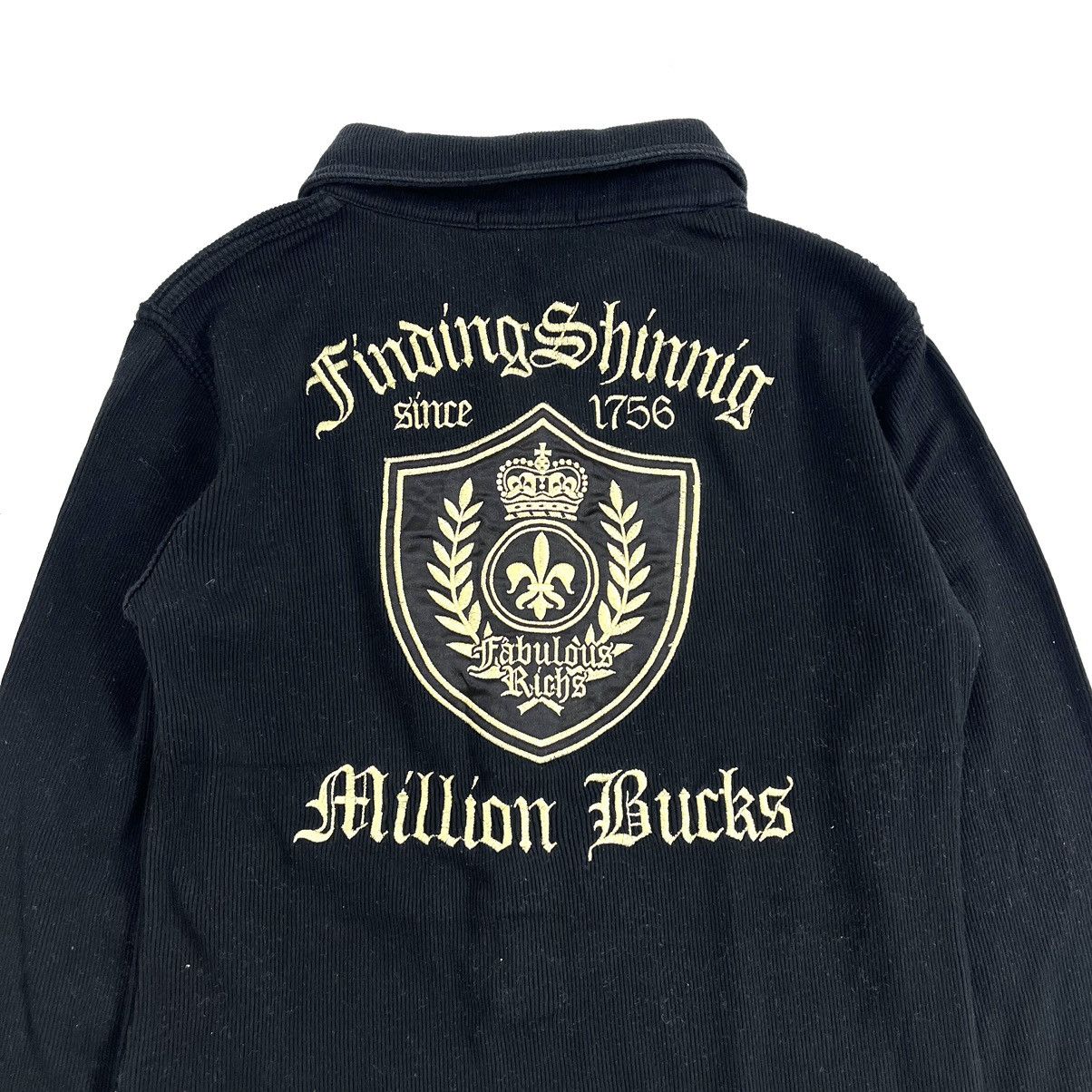 If Six Was Nine × Japanese Brand × Le Grande Bleu (L.G.B.) Semantic Design Grunge Poem Cross Button Long Sleeve Size M / US 6-8 / IT 42-44 - 4 Thumbnail
