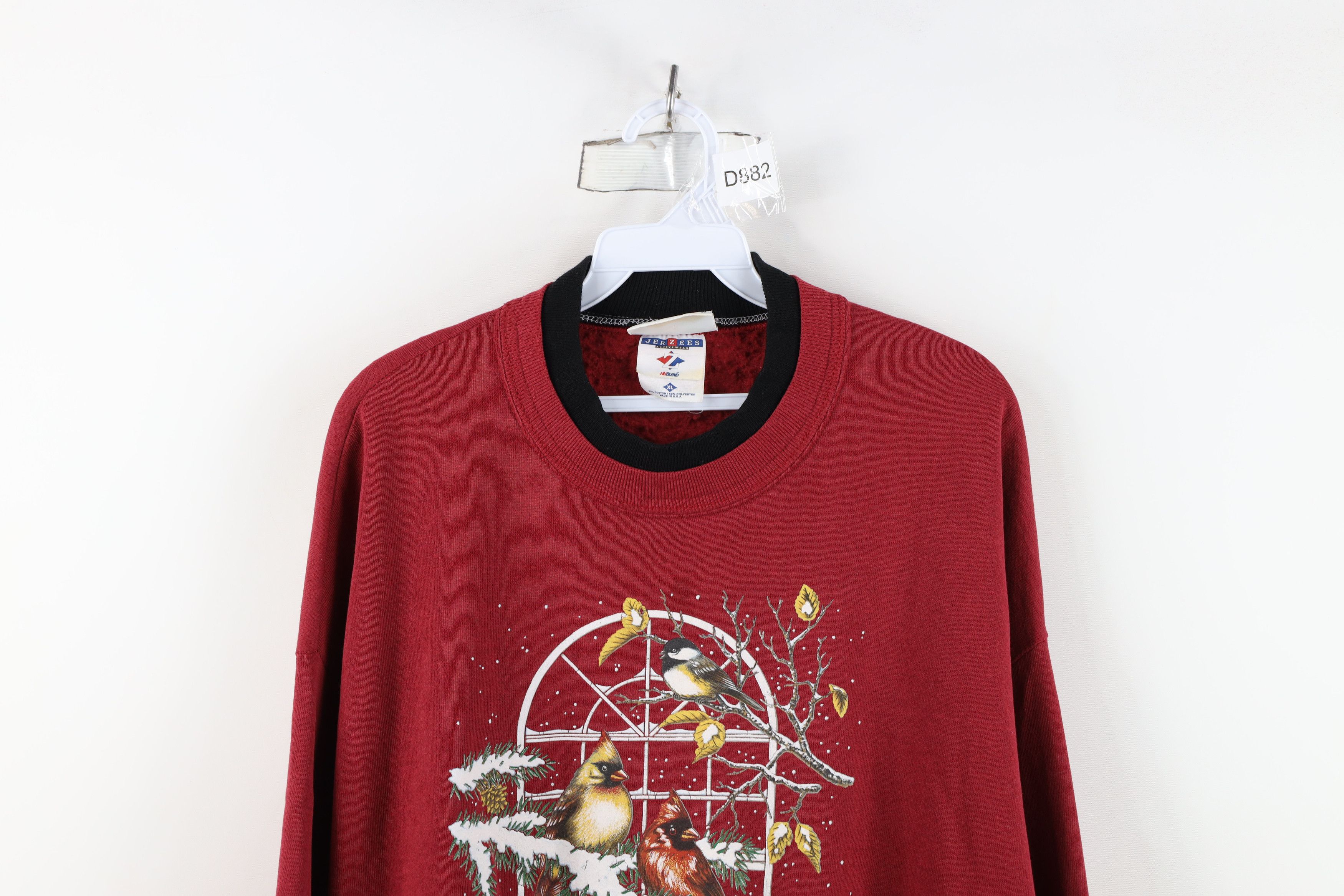 Vintage Vintage 90s Streetwear Nature Snow Birds Sweatshirt USA Size XL / US 12-14 / IT 48-50 - 2 Thumbnail