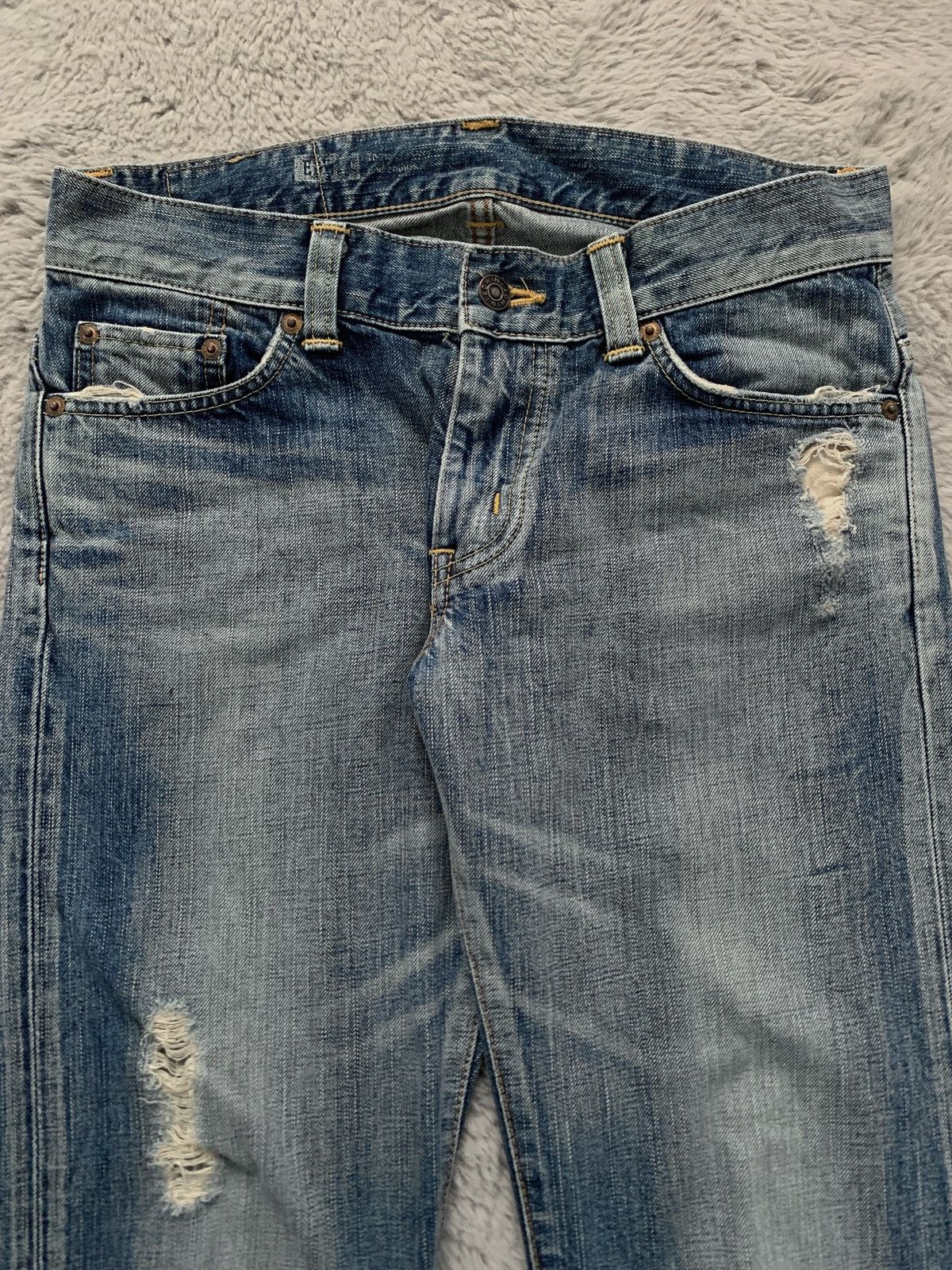 Vintage Vintage 70s Edwin 503 Bootcut/Flared Jeans Distressed Grunge Size US 32 / EU 48 - 5 Thumbnail