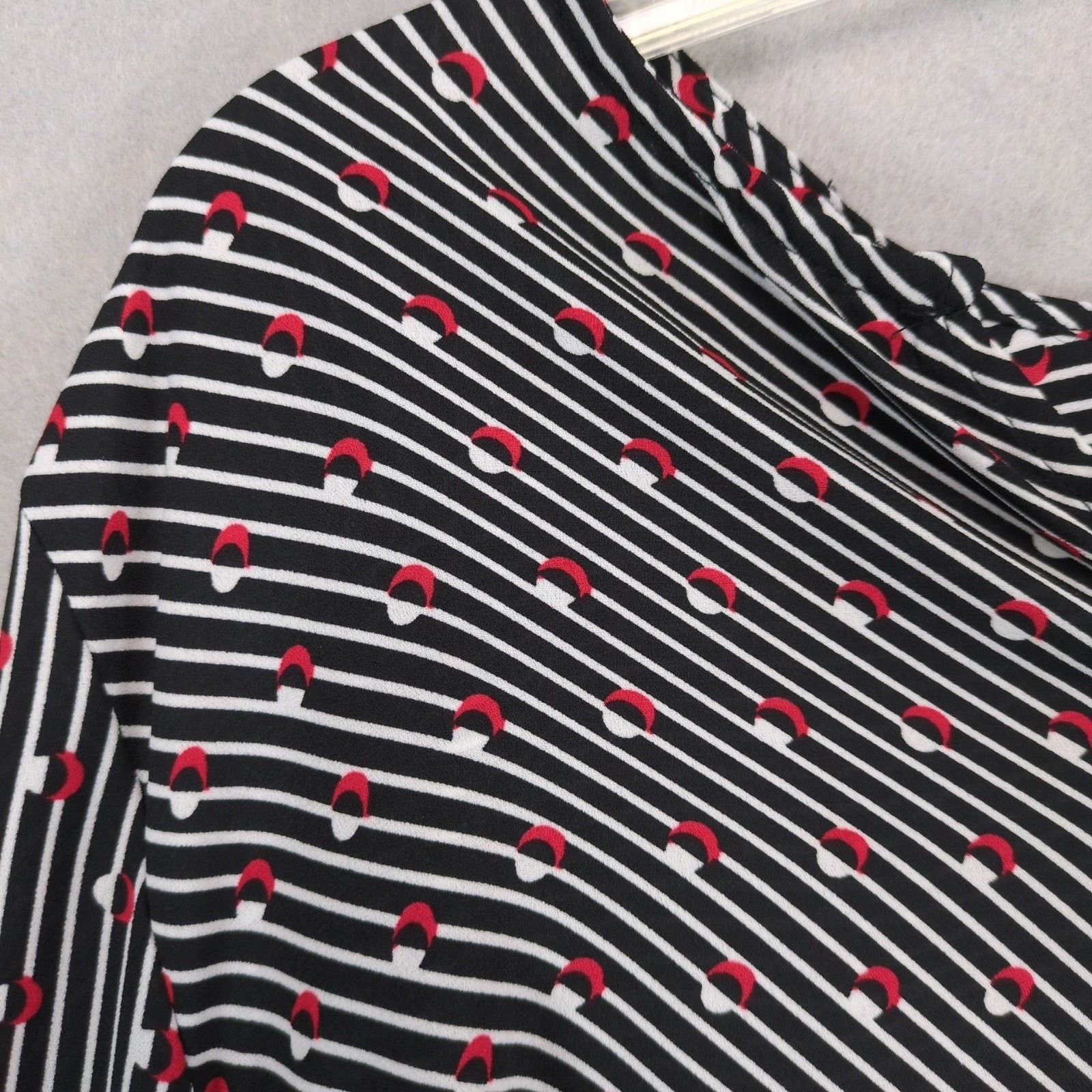 Other The Limited Women's L Geometric Stripes Oversized Blouse Size L / US 10 / IT 46 - 6 Thumbnail