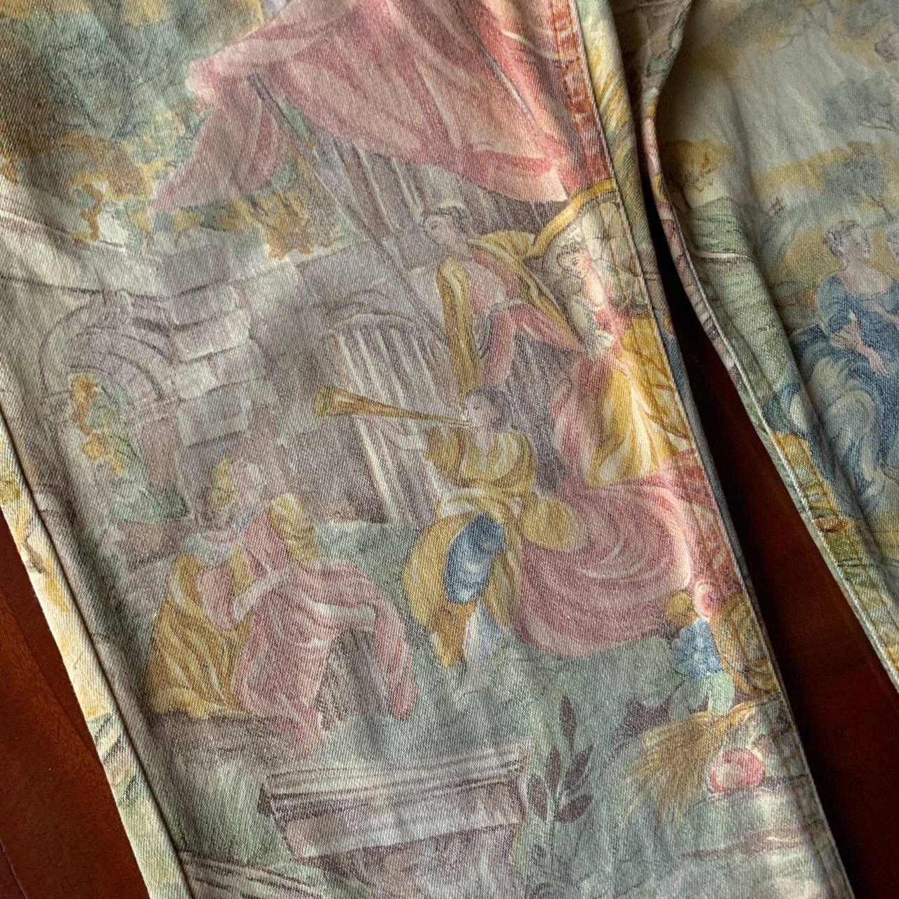 Roberto Cavalli Vintage 1990’s Roberto Cavalli Renaissance Denim Jeans Pants Size US 32 / EU 48 - 8 Thumbnail