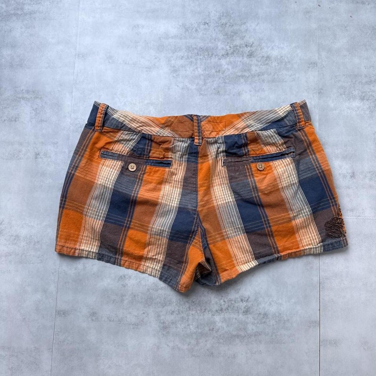 Old Navy Y2K Old Navy Surf Orange Grunge shorts Size 28" / US 6 / IT 42 - 2 Thumbnail