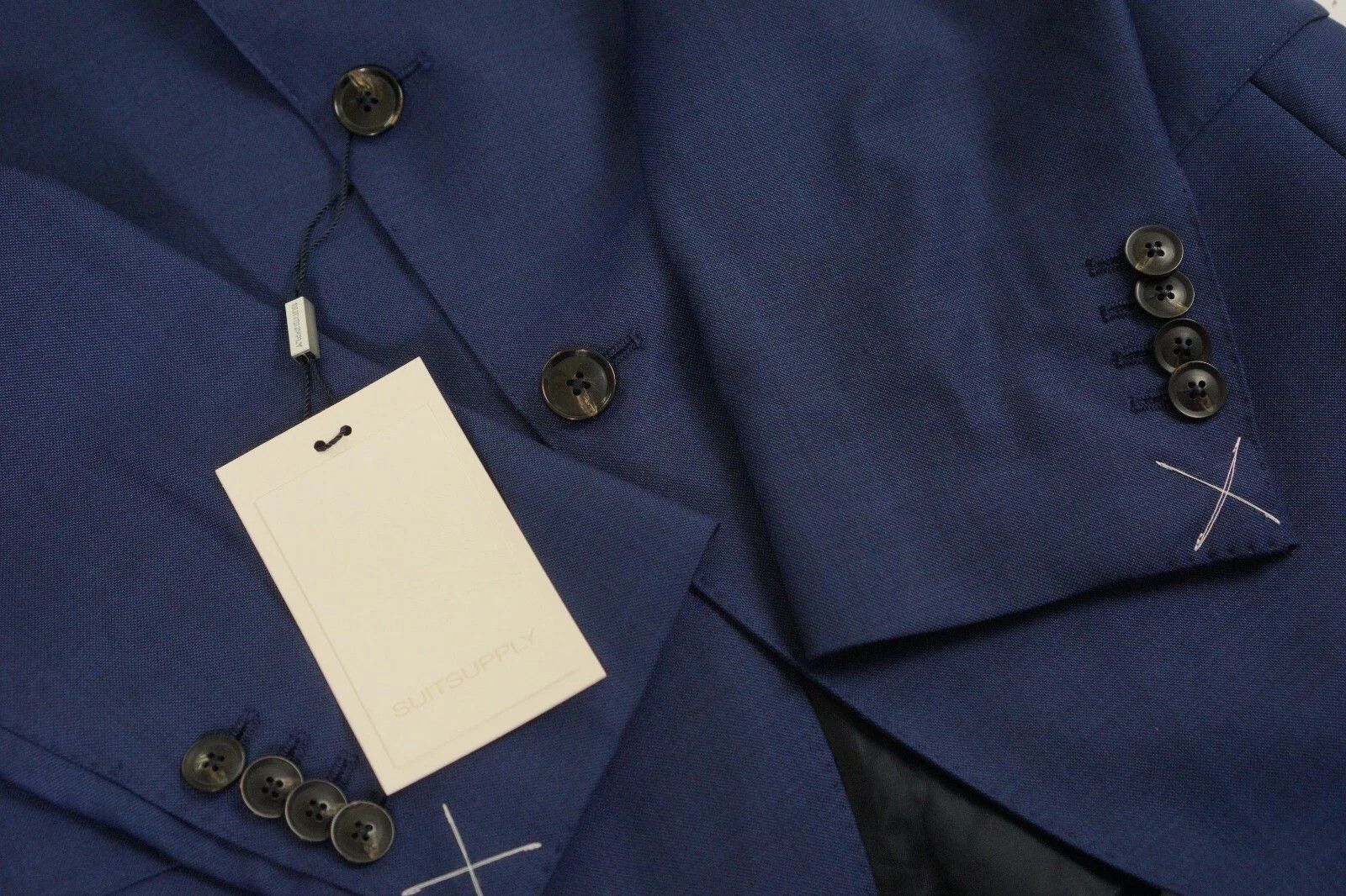 Suitsupply Men Suitsupply Suit Lazio Single High Rise Pleated Blue US34 Size 34R - 5 Thumbnail
