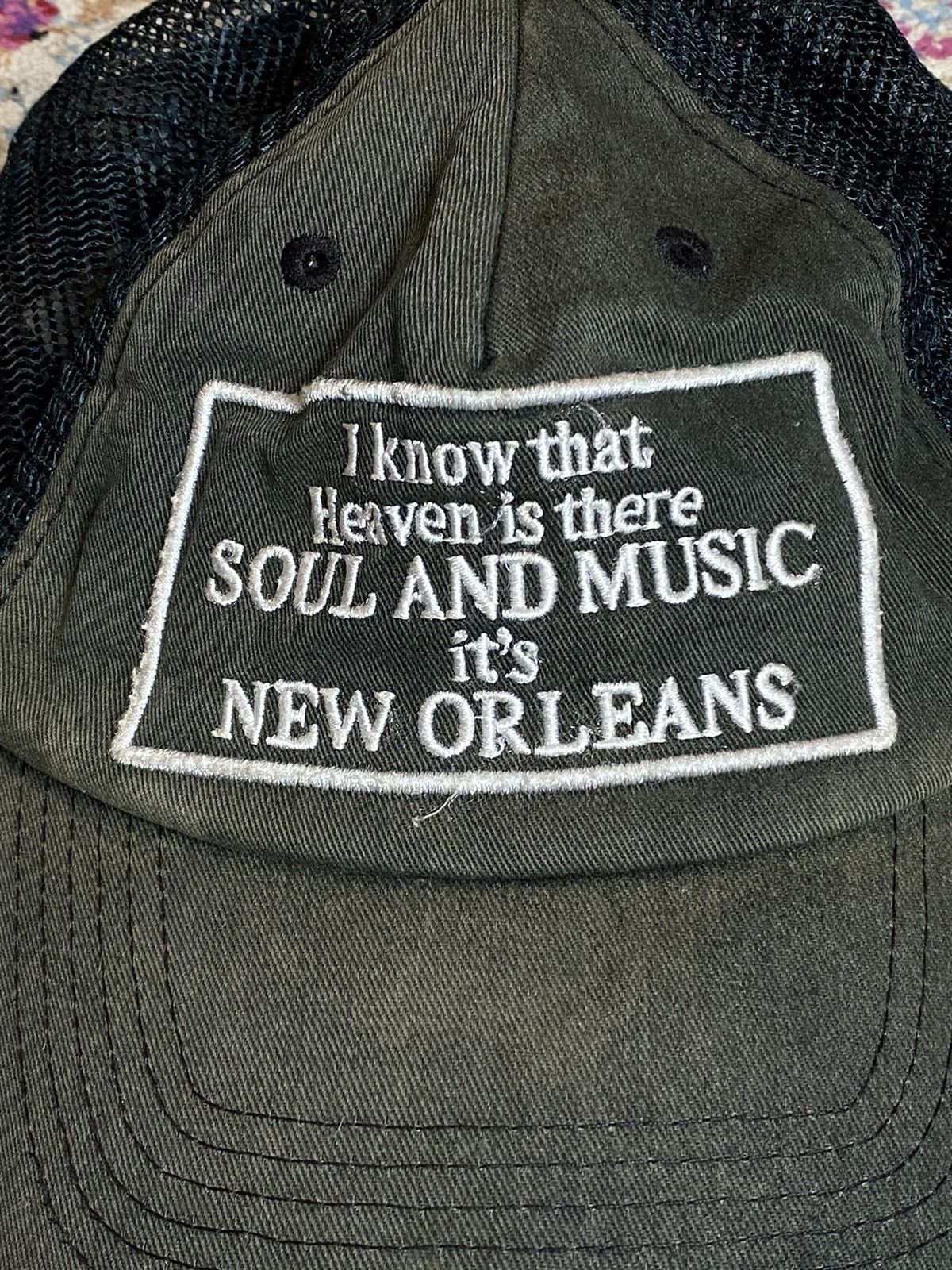 Vintage Vtg 90s Soul Music New Orleans Distressed Snapback Trucker Size ONE SIZE - 2 Thumbnail