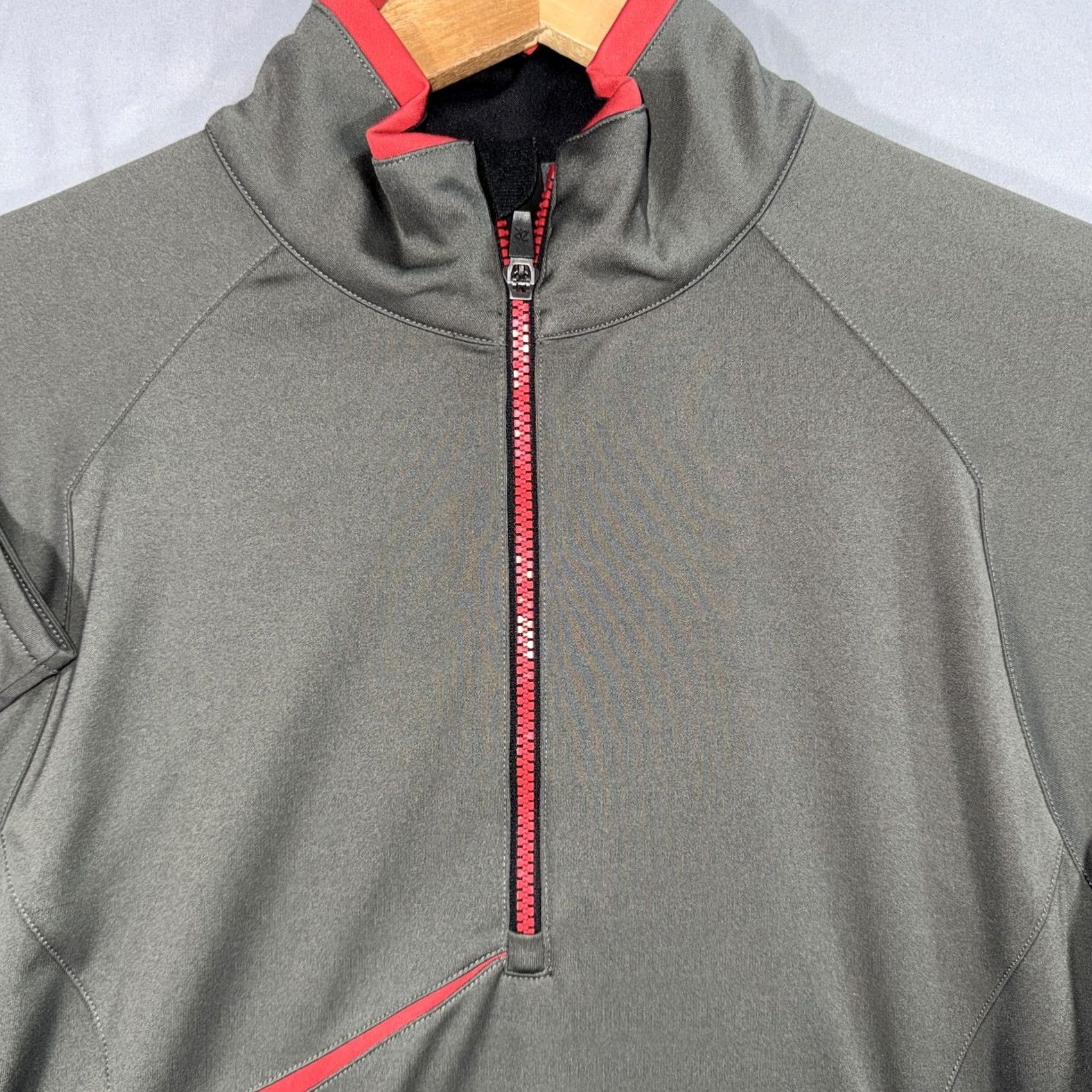 Vintage Zero Restriction Tour Series Pullover Mens Small Gray 1/4 Zip Long Sleeve Golf Lightweight Raglan Sleeve Mock Neck Size US S / EU 44-46 / 1 - 7 Thumbnail