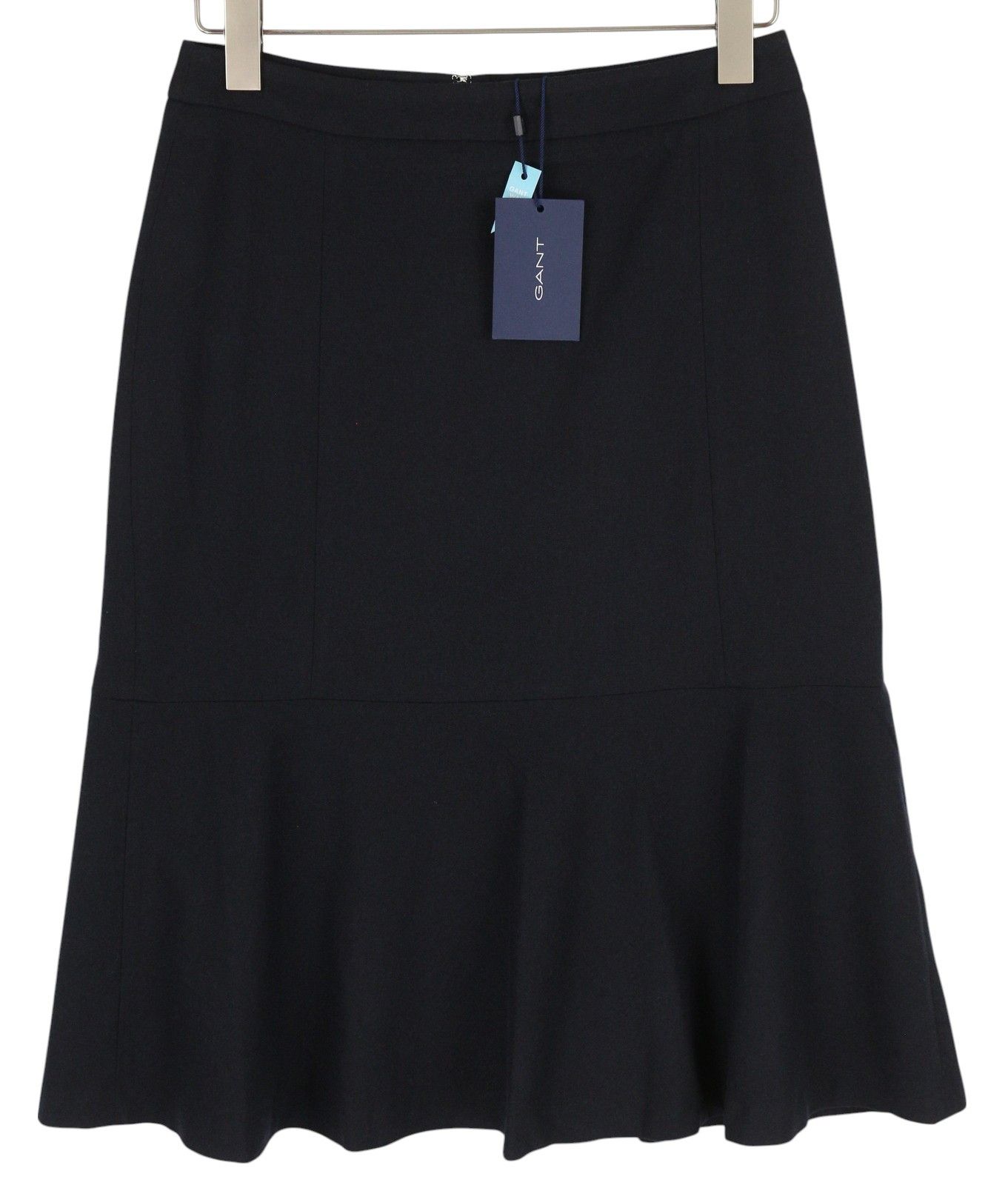 Gant FLANNEL FLARE EU38 Dark Blue Wool Blend Skirt 85357 Size 28" / US 6 / IT 42 - 1 Thumbnail