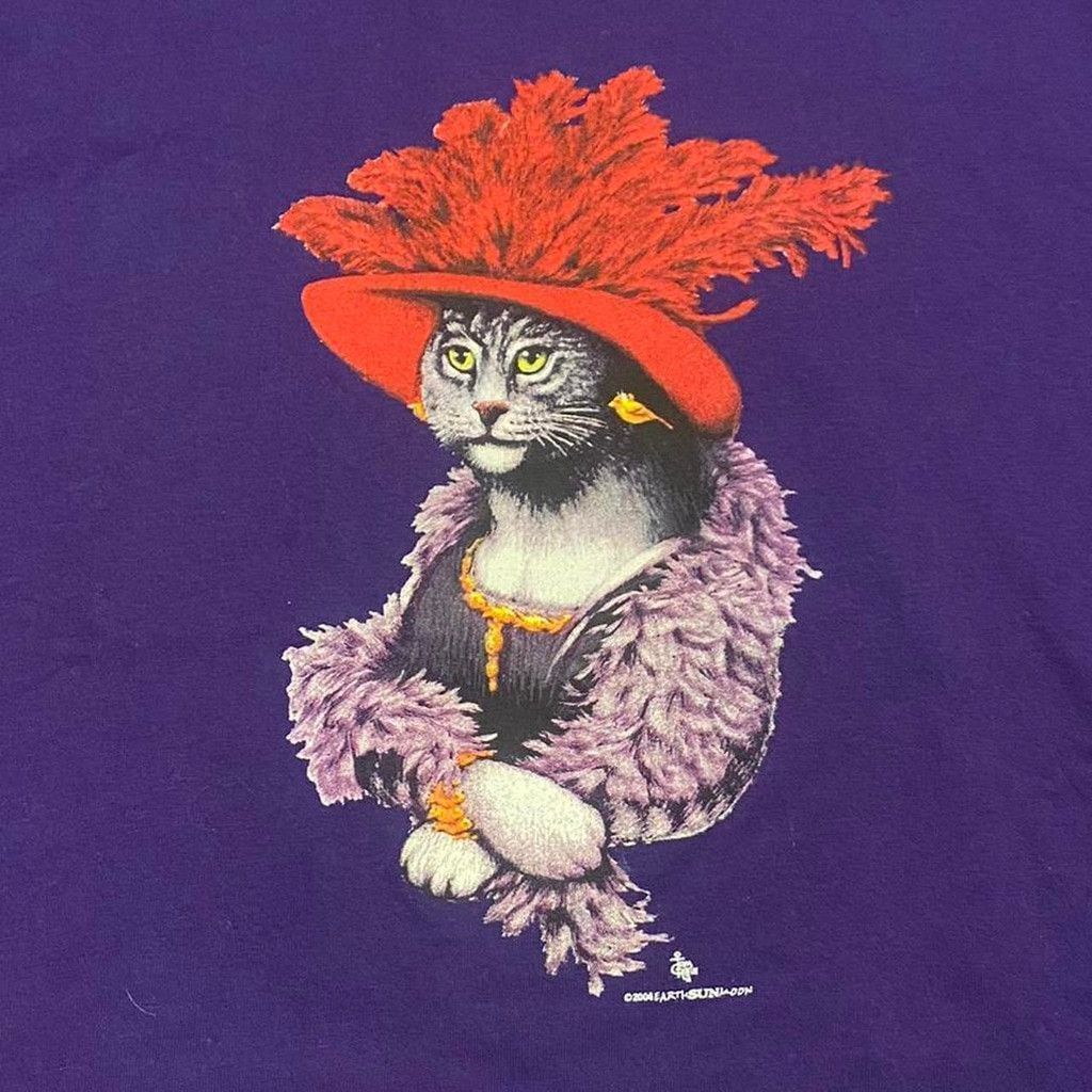 Gildan Cat graphic vtg tee size L Message for any questions Size US L / EU 52-54 / 3 - 4 Thumbnail