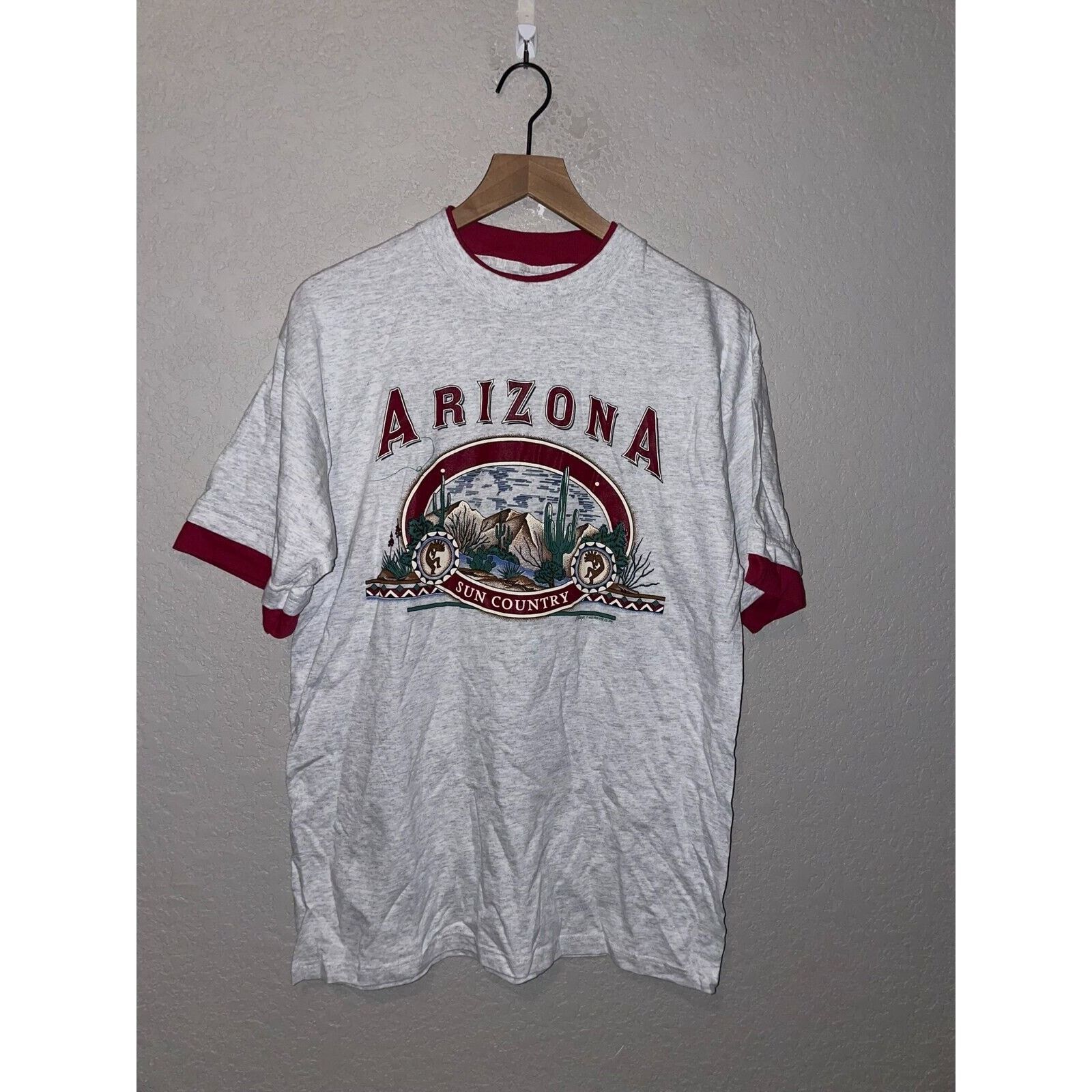 Vintage Vintage Arizona Shirt Sun Country Desert Gray Tee 90s VTG L Size US L / EU 52-54 / 3 - 1 Thumbnail