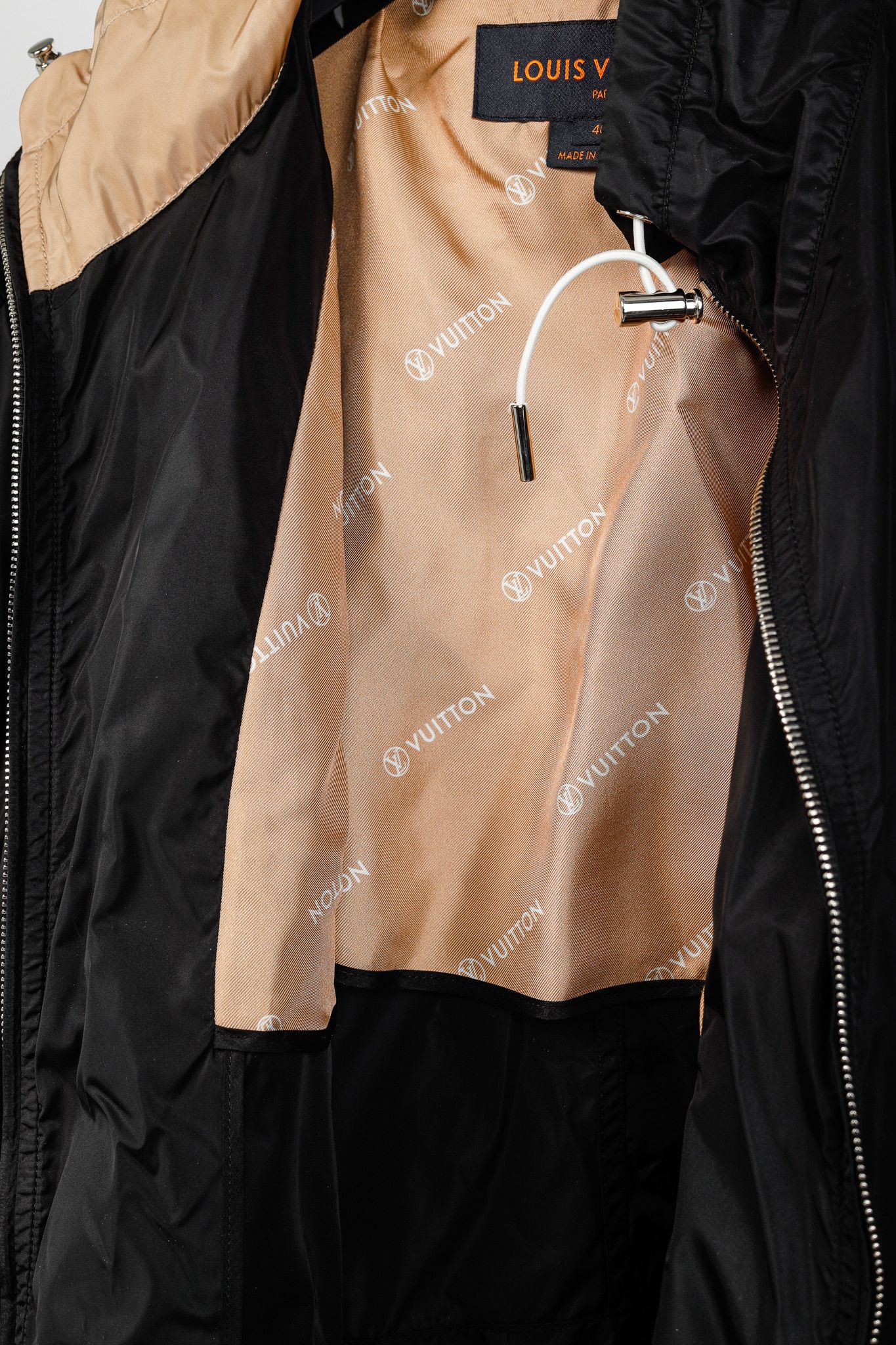 Louis Vuitton Louis Vuitton Noir Nylon Logo-Print Sporty Long Parka Size L / US 10 / IT 46 - 11 Thumbnail