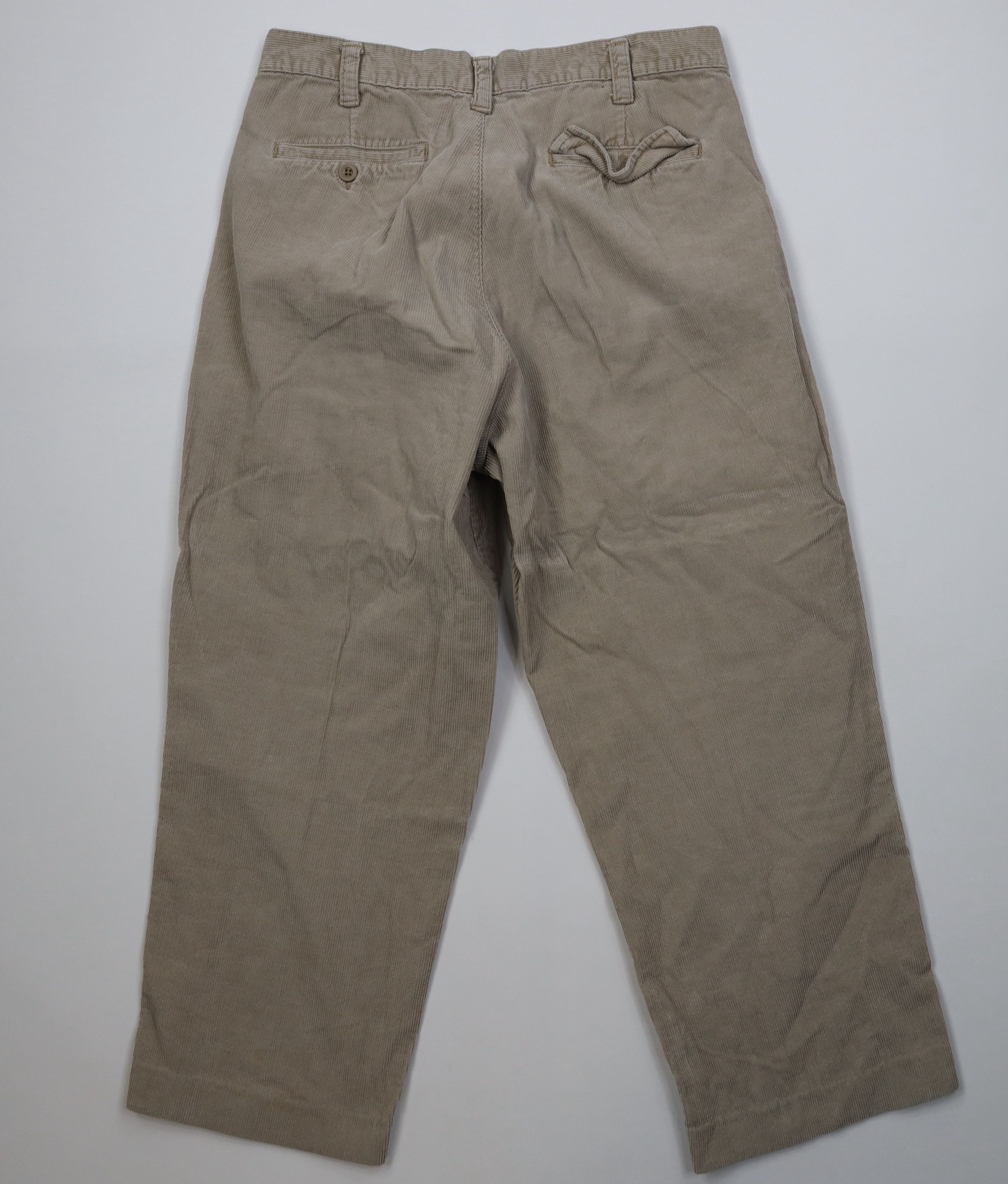 Vintage Vintage 90s Streetwear Wide Leg Corduroy Chino Pants Beige Size US 32 / EU 48 - 8 Thumbnail