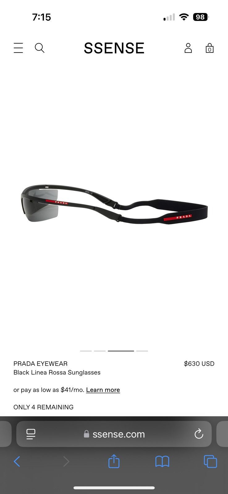 Prada Prada Linea Rossa Active sunglasses Size ONE SIZE - 2 Thumbnail